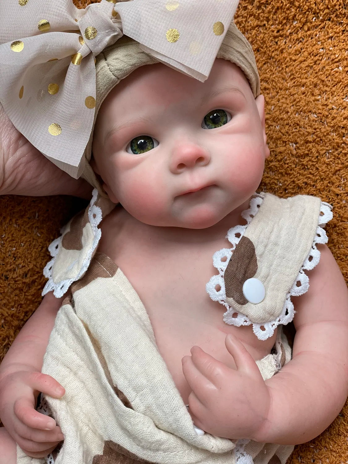 18Inch Can Open Mouth Solid Silicone BeBe Reborn Girl With Painted Skin Corpo De Silicone Doll Soft Touch Lifelike Reborn Doll lifelikesiliconereborns.com