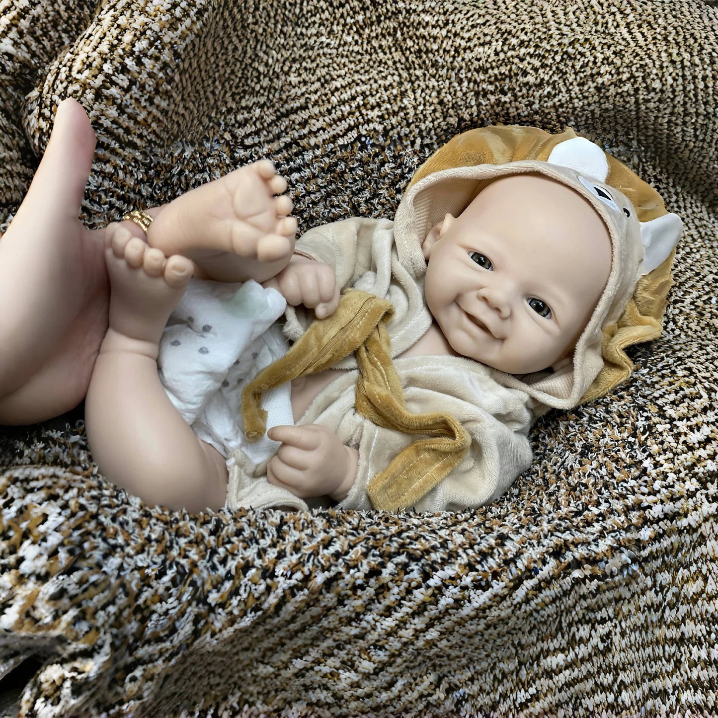 18Inch/2 Styles Unpained Vivienne Full Body Solid Silicone Bebe Reborn Girls Washable Reborn Dolls Handmade Lifelike Solid Doll lifelikesiliconereborns.com