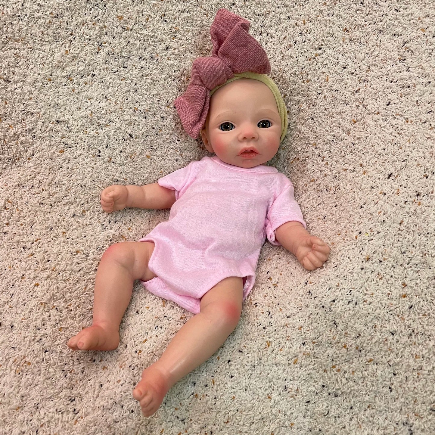 10Inch Silicone Girls Whole Body Soft Solid Silicone Reborn Baby Dolls Handmade Painted Newborn Baby Dolls Toys For Kids Gifts lifelikesiliconereborns.com