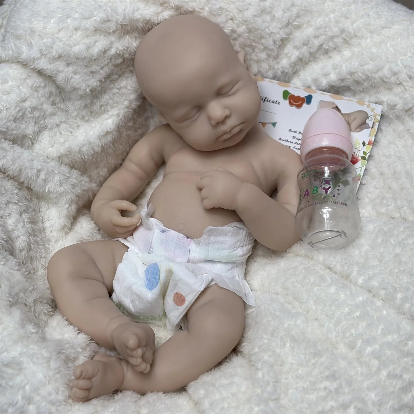 18Inch Can Open Mouth&Washable Full Body Silicone LouLou Reborn Girl Doll With 3D Painted Skin Handmade bebe reborn de silicona lifelikesiliconereborns.com
