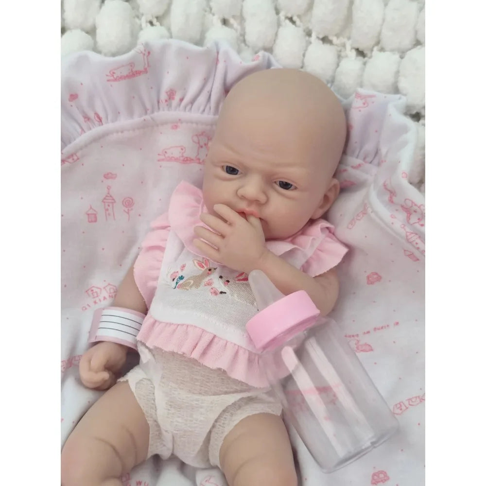 12" Micro Preemie Cute Full Body Soft Silicone Baby Doll Boy Lifelike Reborn Doll Surprise Children Anti-Stress Cuerpo Entero lifelikesiliconereborns.com