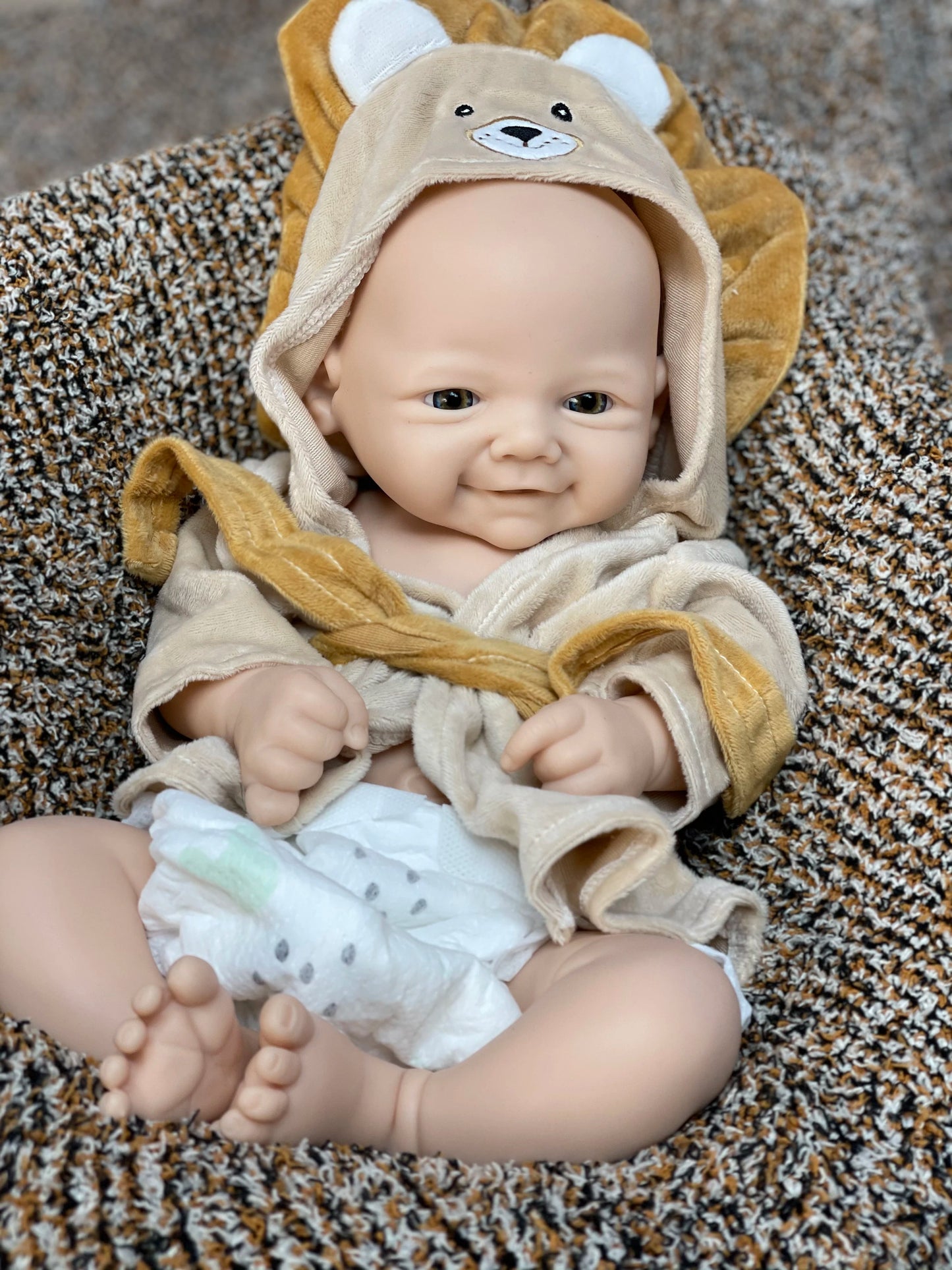 18Inch/2 Styles Unpained Vivienne Full Body Solid Silicone Bebe Reborn Girls Washable Reborn Dolls Handmade Lifelike Solid Doll lifelikesiliconereborns.com