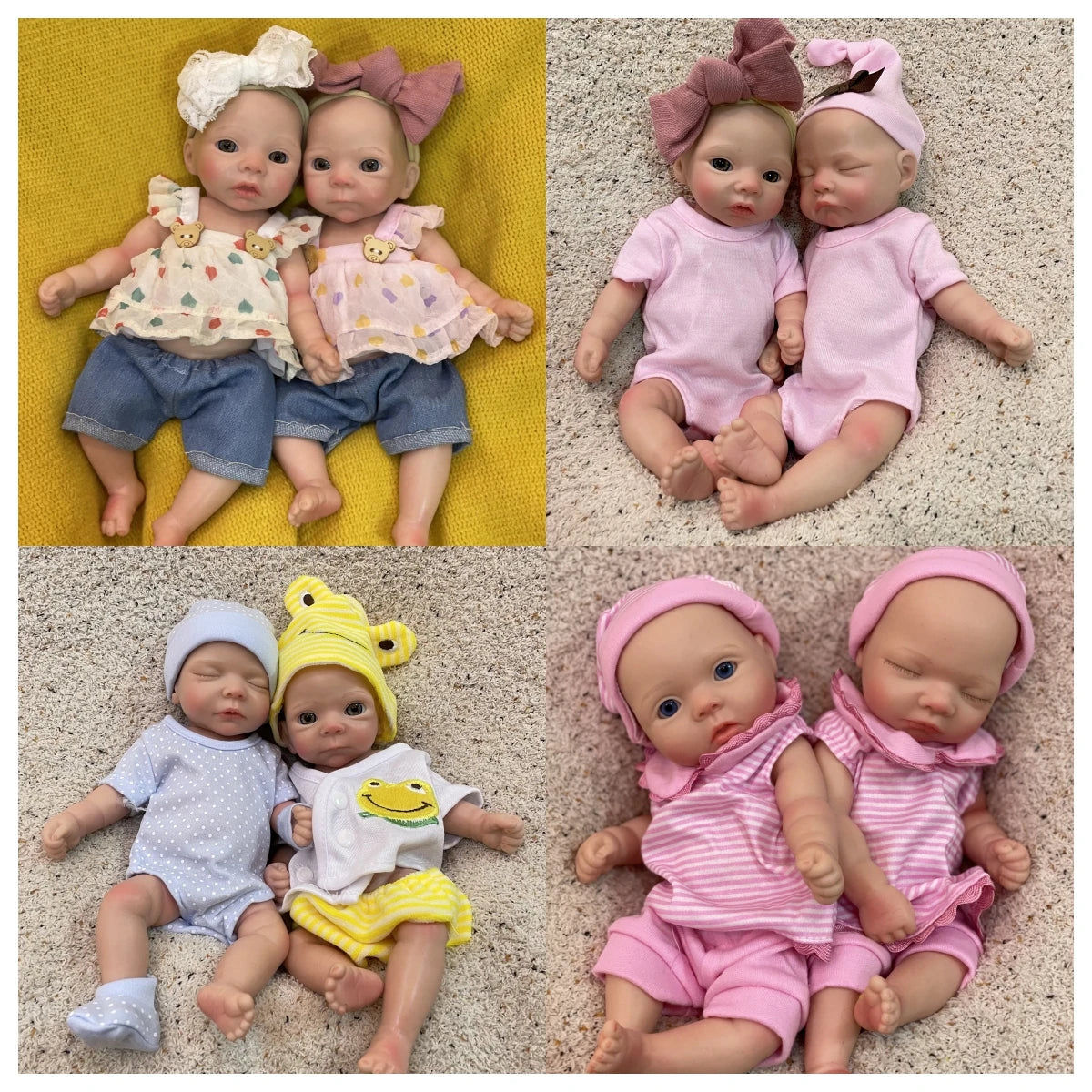 10Inch Silicone Girls Whole Body Soft Solid Silicone Reborn Baby Dolls Handmade Painted Newborn Baby Dolls Toys For Kids Gifts lifelikesiliconereborns.com
