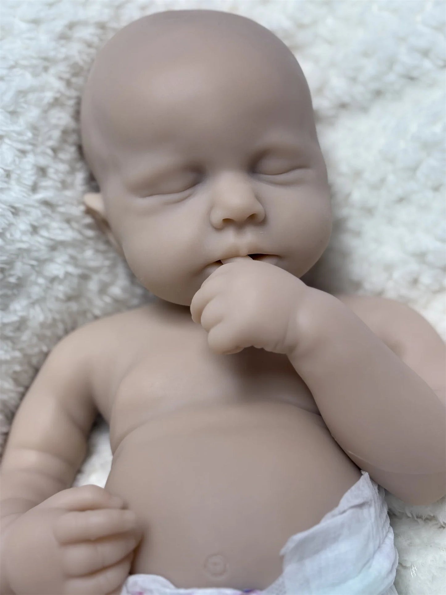 18Inch Can Open Mouth&Washable Full Body Silicone LouLou Reborn Girl Doll With 3D Painted Skin Handmade bebe reborn de silicona lifelikesiliconereborns.com