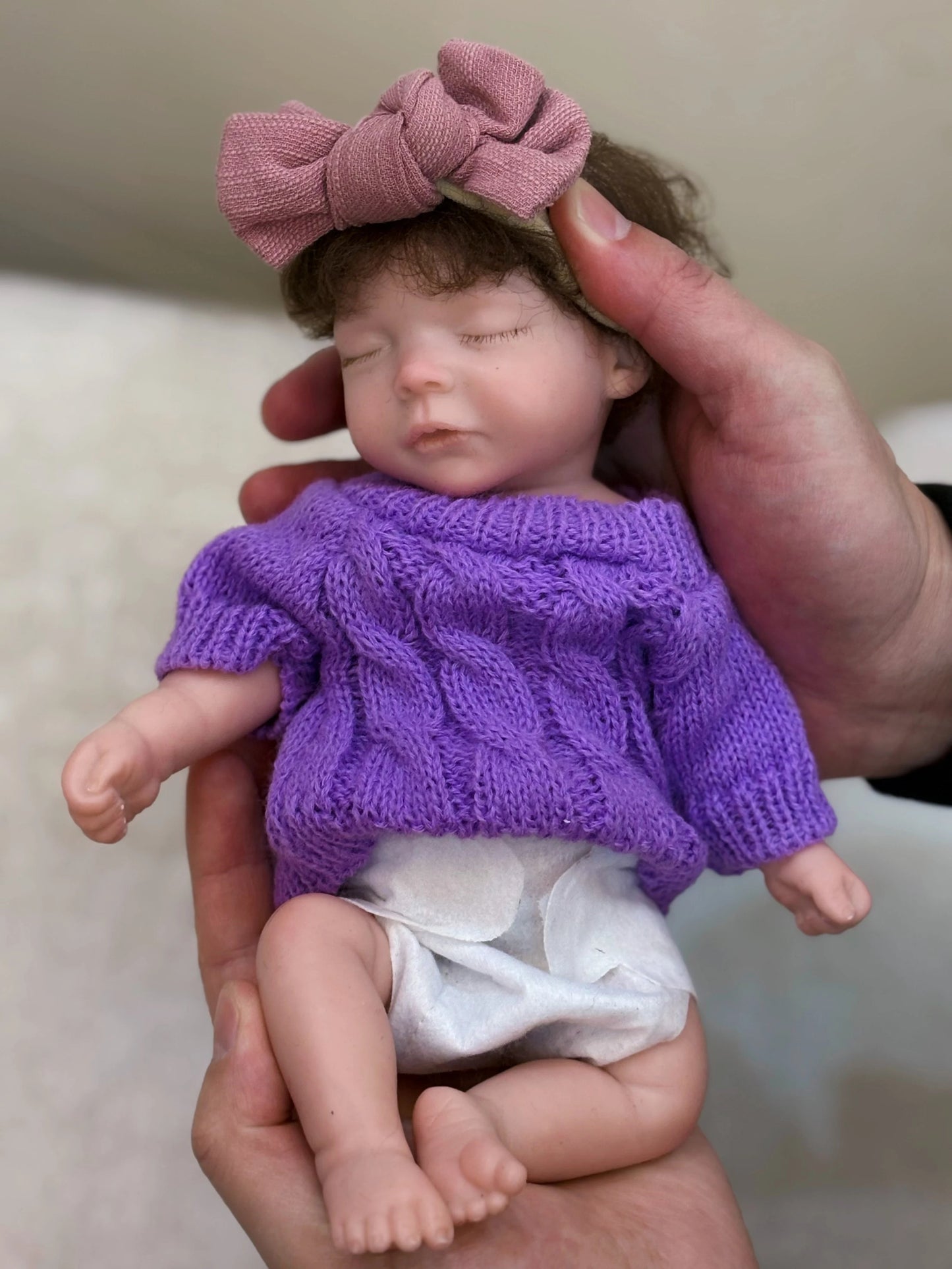 10Inch Silicone Girl Can Open Mouth Reborn Doll With Rooted Hair Handmade Full Solid Silicone Reborn Baby Doll For Girls Gift lifelikesiliconereborns.com