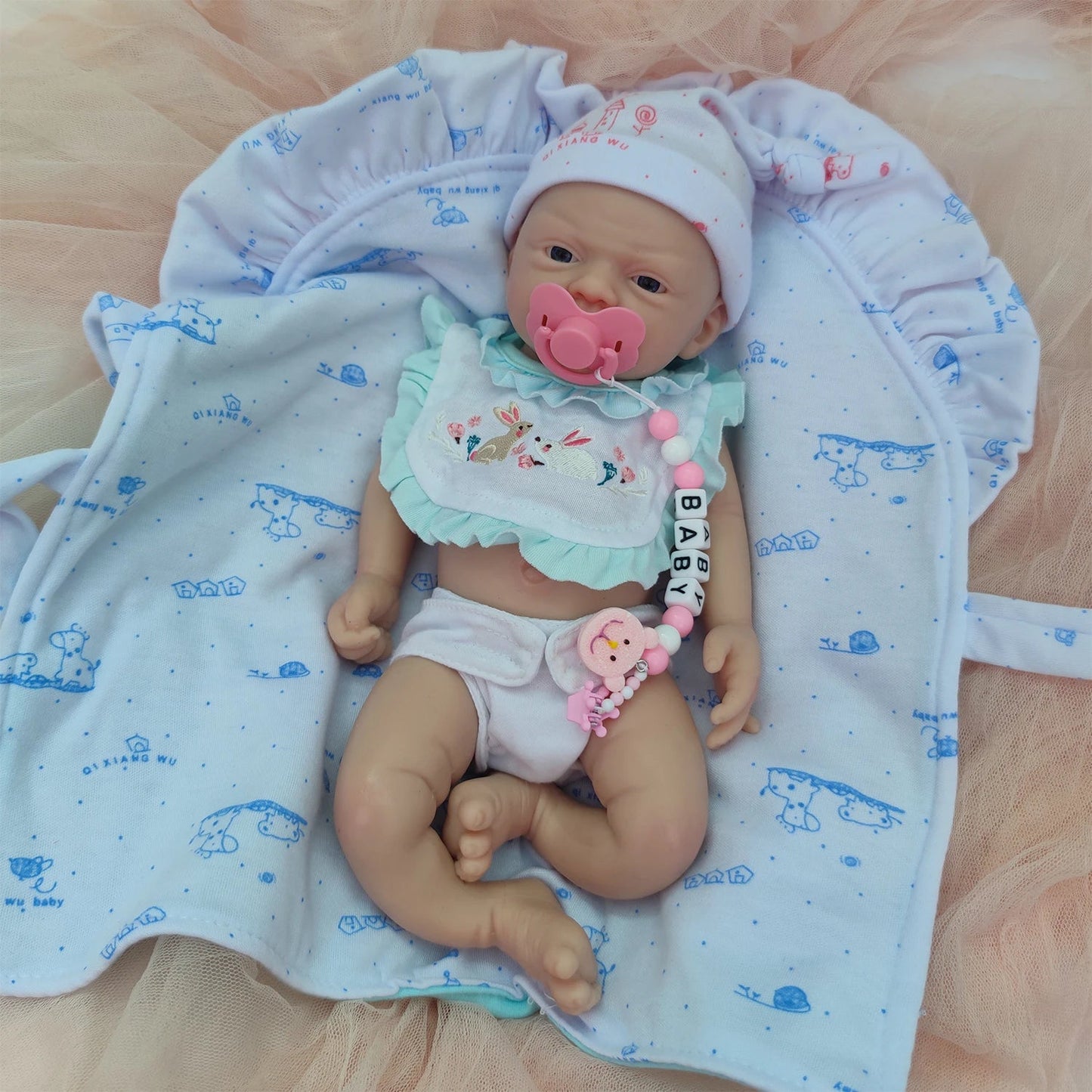 12" Micro Preemie Soft Silicone Baby Doll Full Body Boy Lifelike Reborn Doll for Children Anti-Stress Surprise Gift lifelikesiliconereborns.com