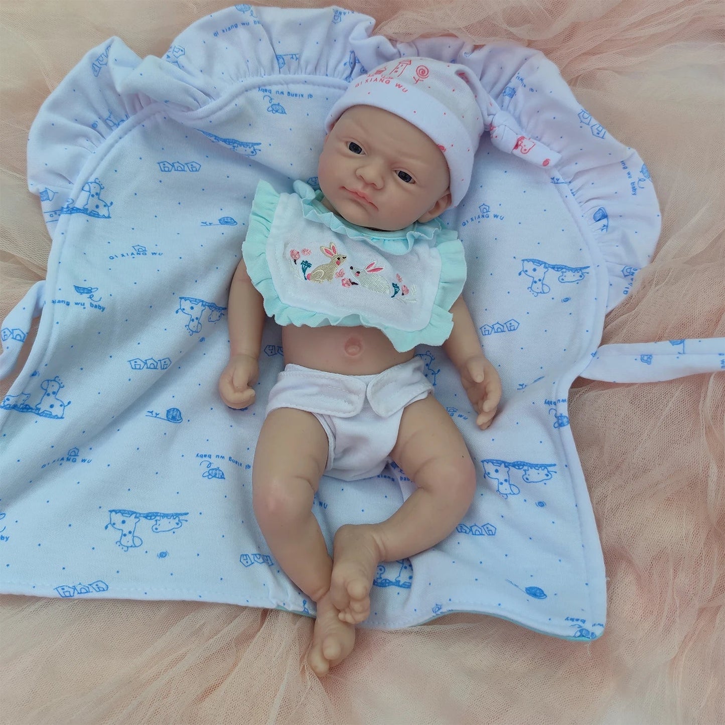 12" Micro Preemie Soft Silicone Baby Doll Full Body Boy Lifelike Reborn Doll for Children Anti-Stress Surprise Gift lifelikesiliconereborns.com