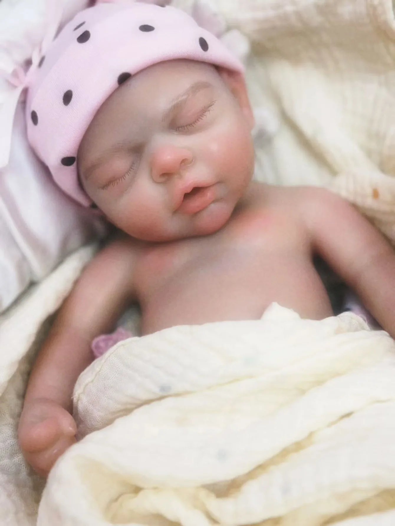 13 Inch Full Silicone Reborn Doll Girl Handmade Lifelike 3D Painted Skin Can Open Mouth Newborn Girl lifelikesiliconereborns.com