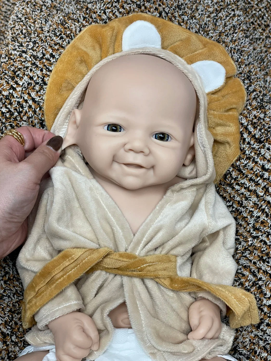 18Inch/2 Styles Unpained Vivienne Full Body Solid Silicone Bebe Reborn Girls Washable Reborn Dolls Handmade Lifelike Solid Doll lifelikesiliconereborns.com