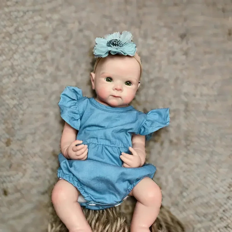 18Inch Can Open Mouth Solid Silicone BeBe Reborn Girl With Painted Skin Corpo De Silicone Doll Soft Touch Lifelike Reborn Doll lifelikesiliconereborns.com