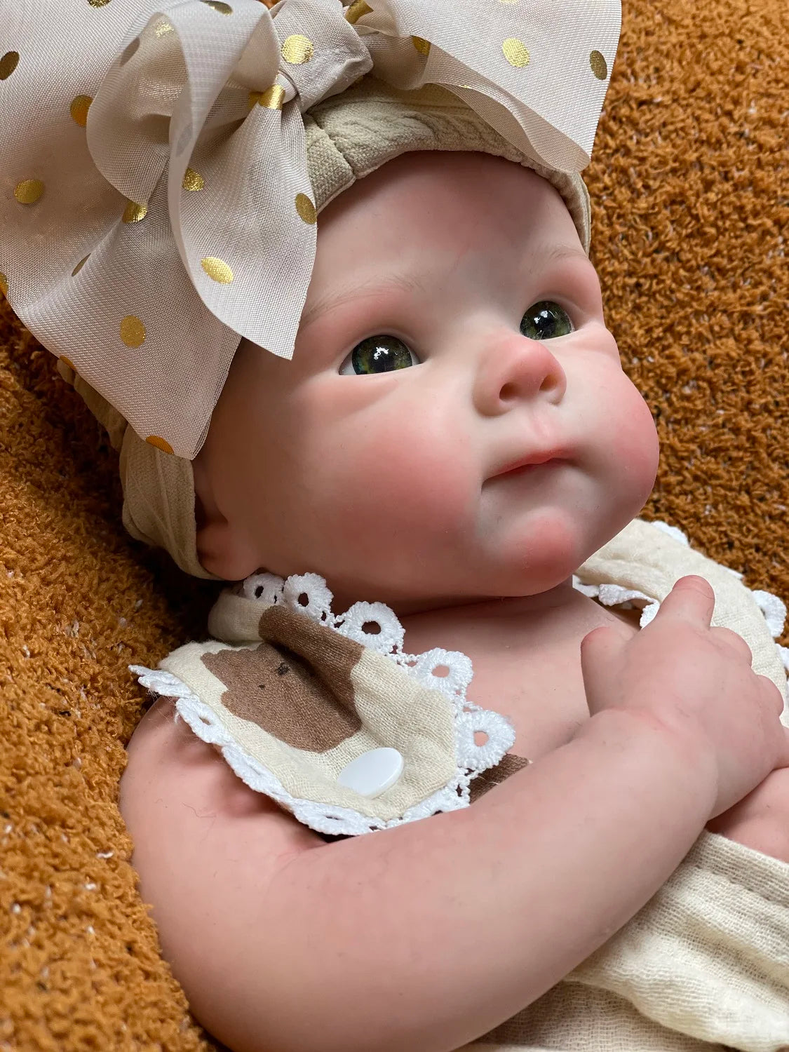 18Inch Can Open Mouth Solid Silicone BeBe Reborn Girl With Painted Skin Corpo De Silicone Doll Soft Touch Lifelike Reborn Doll lifelikesiliconereborns.com