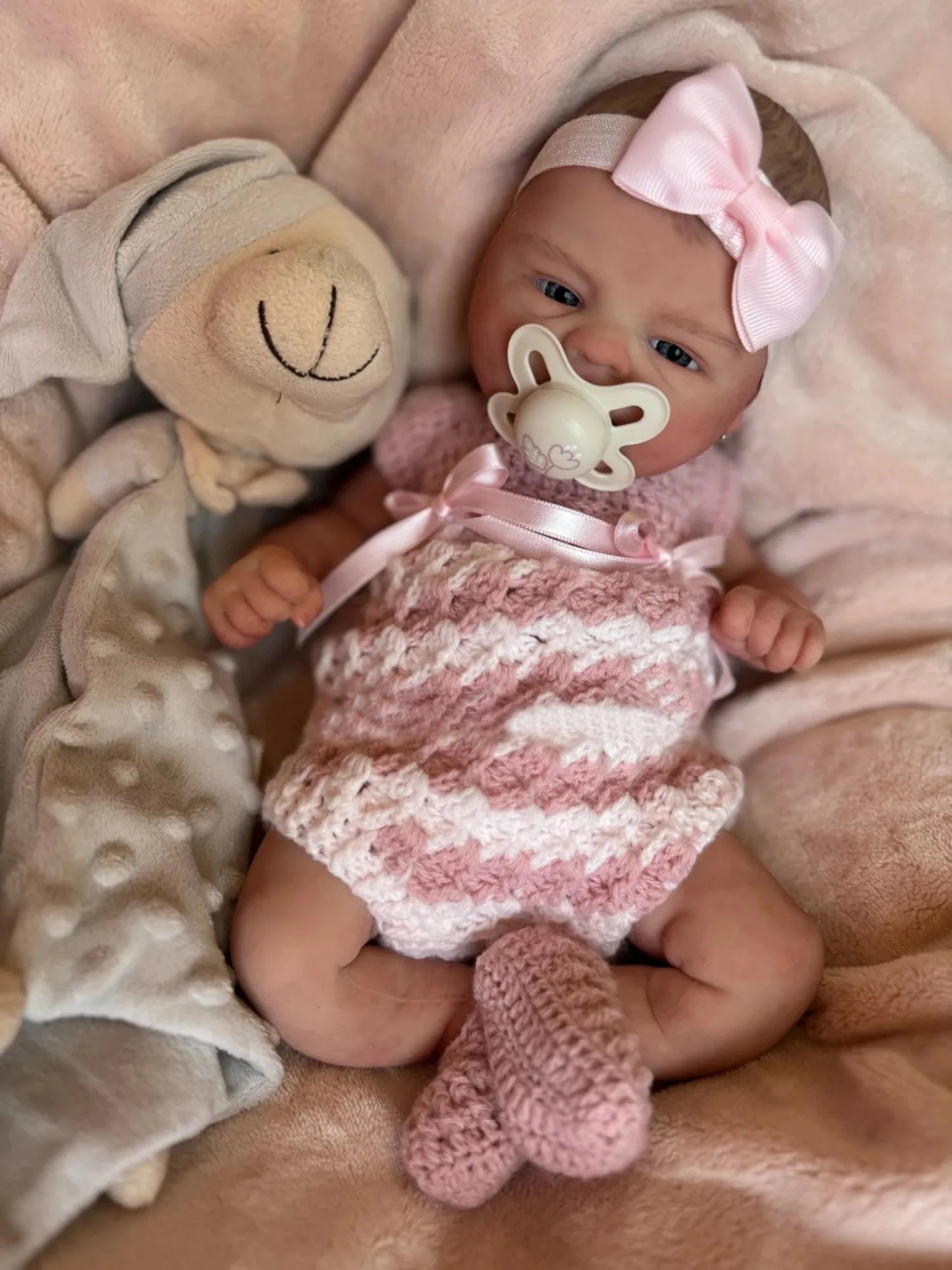 16inch Coco Bebe All Silicone Reborn Doll Painted Hair Newborn Baby Girl Reborn Doll For Family's Gift Corpo De Silicone Inteiro lifelikesiliconereborns.com