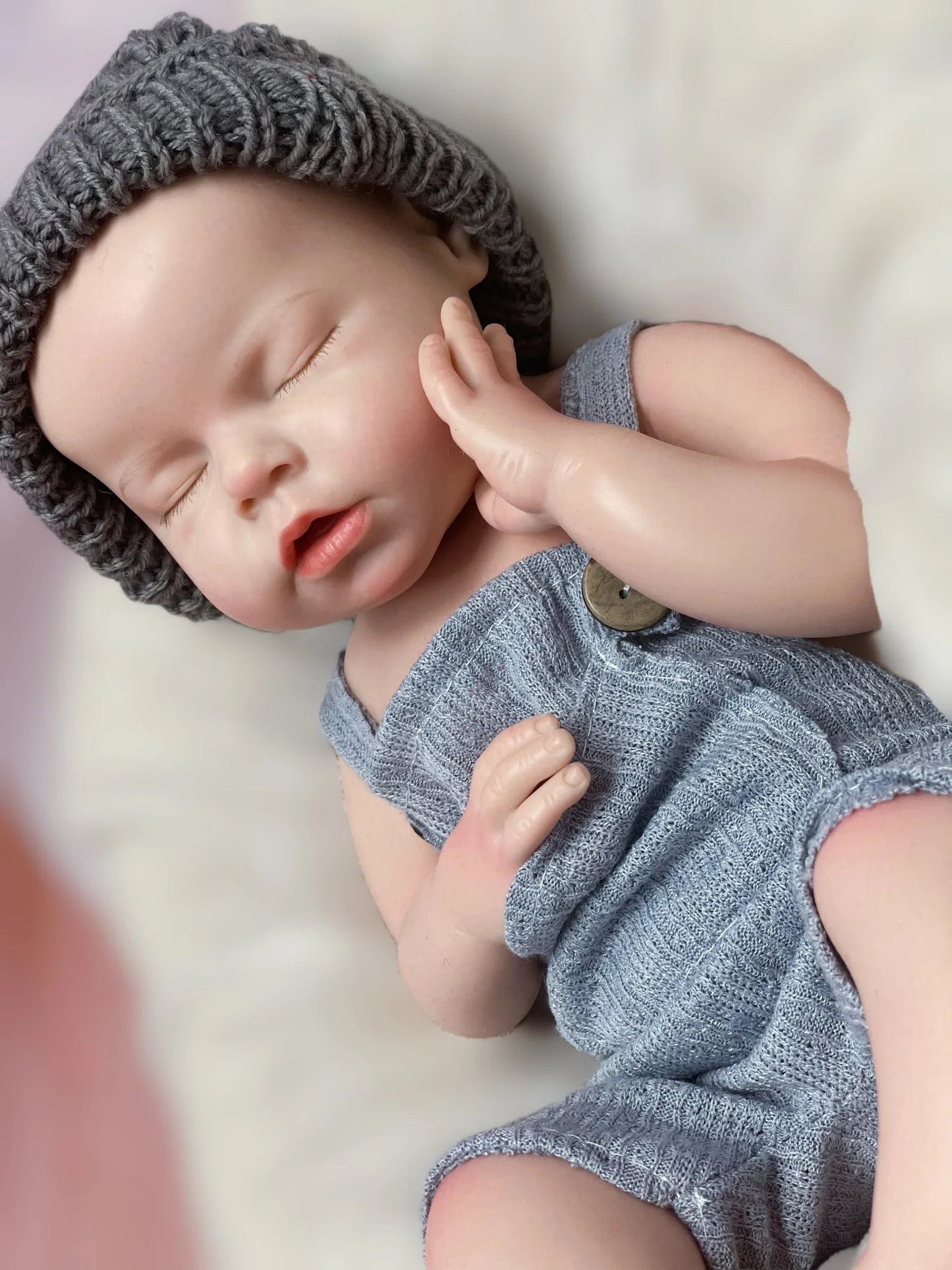 50cm Waterproof Solid Silicone Bebe Reborn Girl/Boy With 3D Painted Skin Can Pee/Drink Milk Handmade Lifelike Reborn Baby Doll lifelikesiliconereborns.com