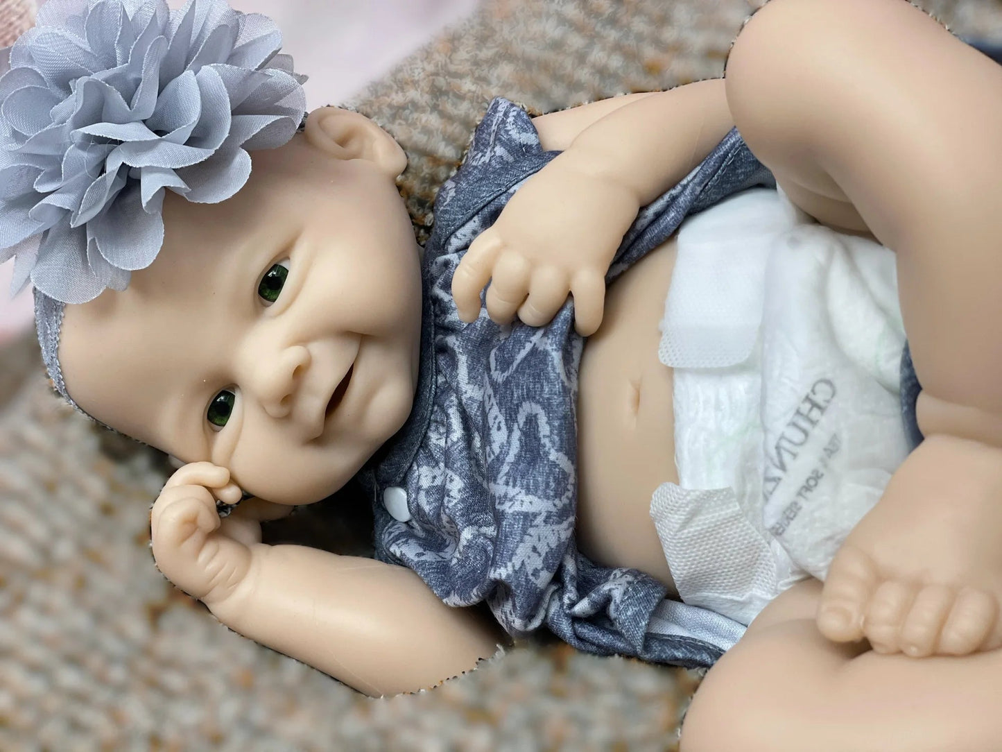 18Inch/2 Styles Unpained Vivienne Full Body Solid Silicone Bebe Reborn Girls Washable Reborn Dolls Handmade Lifelike Solid Doll lifelikesiliconereborns.com