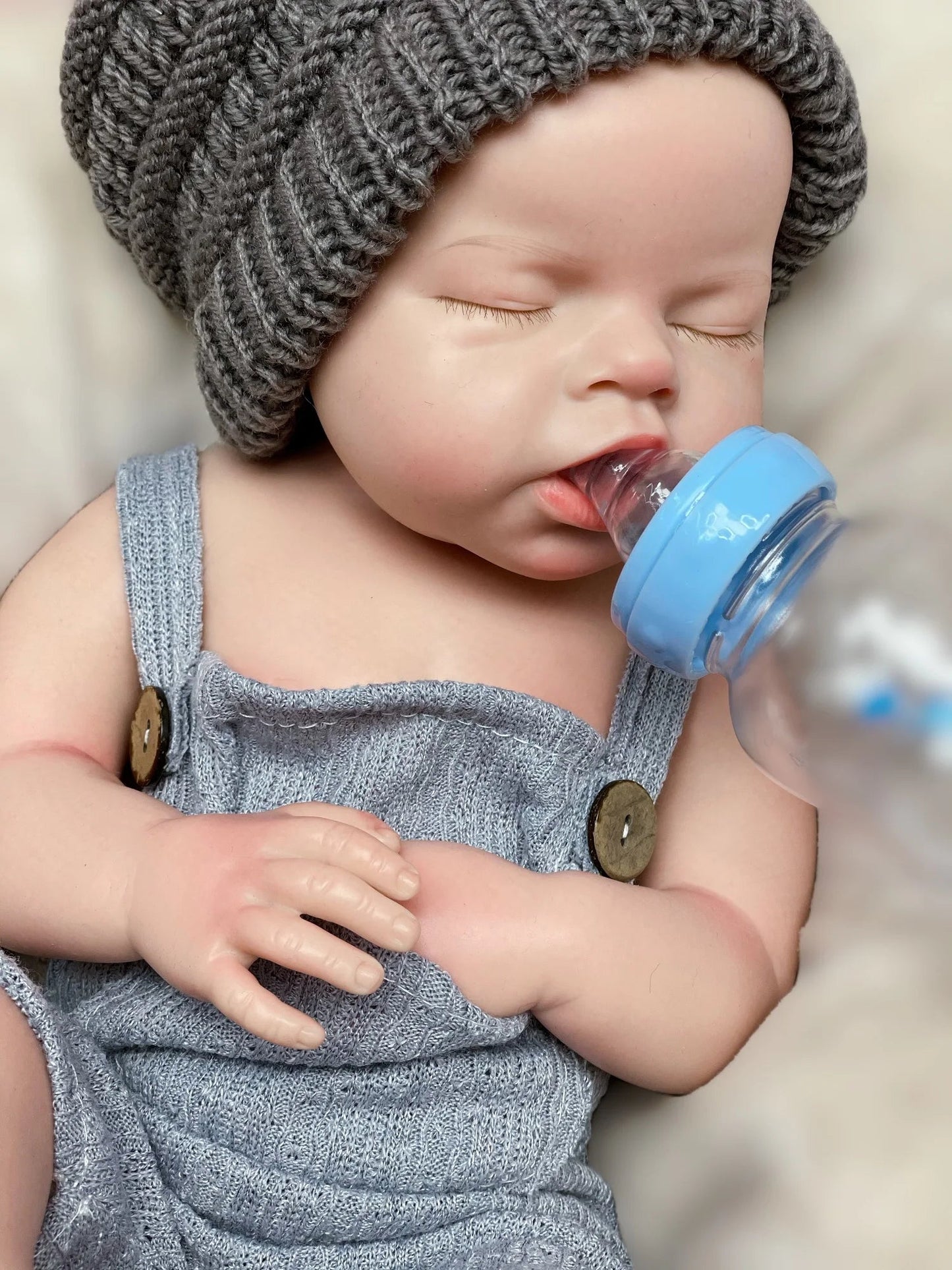 50cm Waterproof Solid Silicone Bebe Reborn Girl/Boy With 3D Painted Skin Can Pee/Drink Milk Handmade Lifelike Reborn Baby Doll lifelikesiliconereborns.com