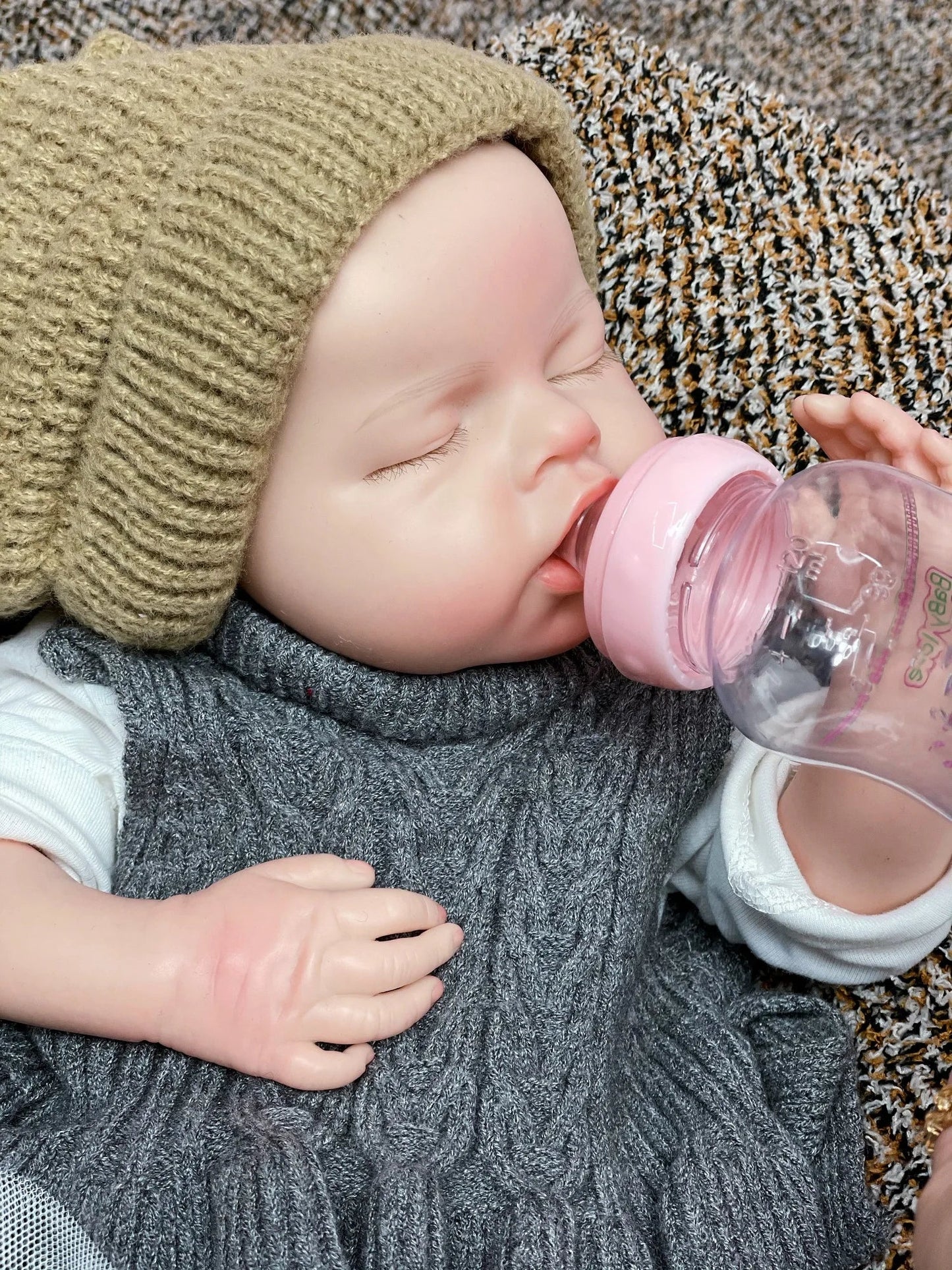50cm Waterproof Solid Silicone Bebe Reborn Girl/Boy With 3D Painted Skin Can Pee/Drink Milk Handmade Lifelike Reborn Baby Doll lifelikesiliconereborns.com