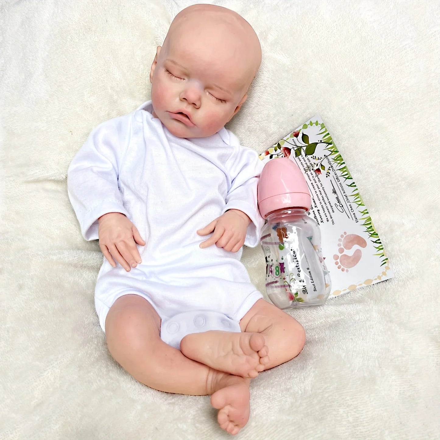 40-45cm Twins Full Body Solid Silicone Bebe Reborn Girls 3D Painted Skin Soft Touch Reborn Baby Girls For Family's Gift lifelikesiliconereborns.com