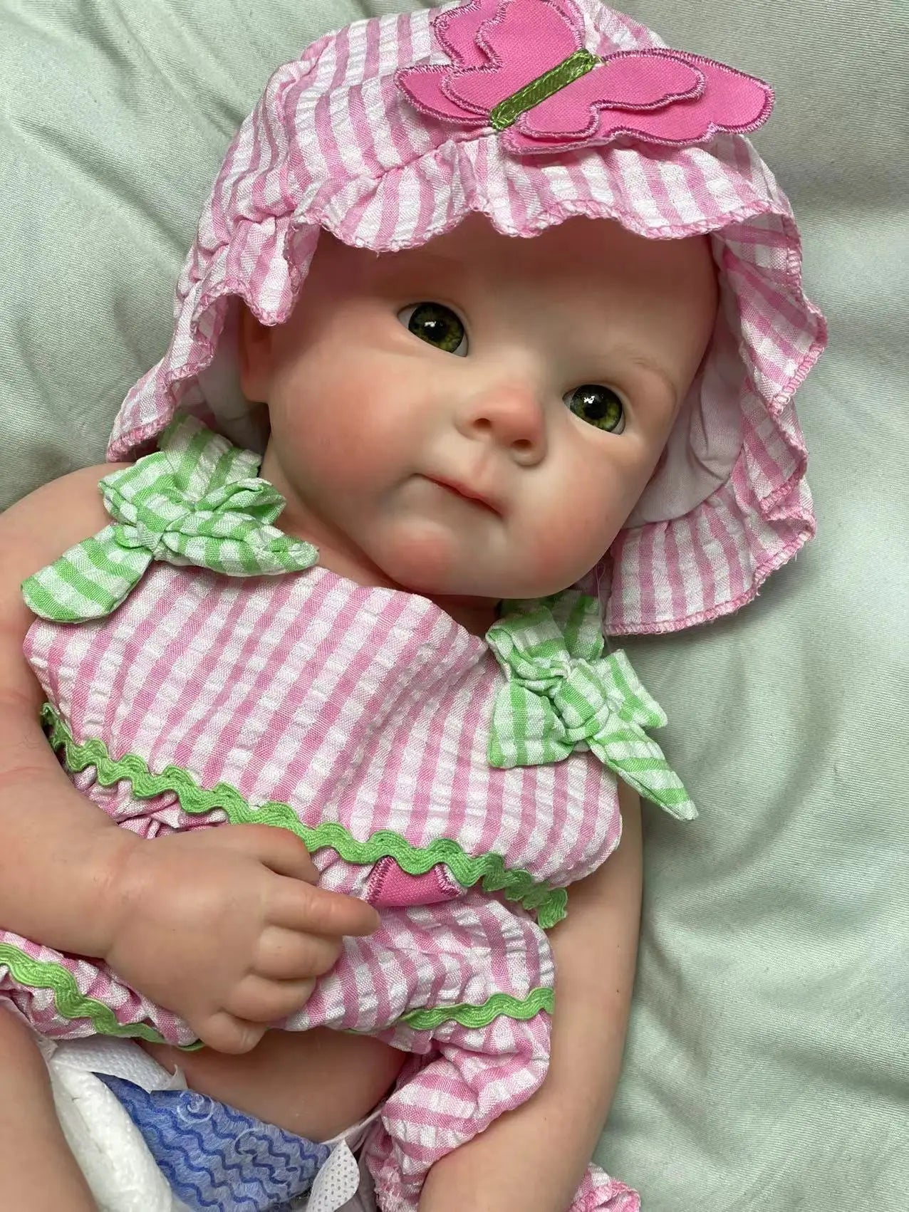 18Inch Can Open Mouth Solid Silicone BeBe Reborn Girl With Painted Skin Corpo De Silicone Doll Soft Touch Lifelike Reborn Doll lifelikesiliconereborns.com