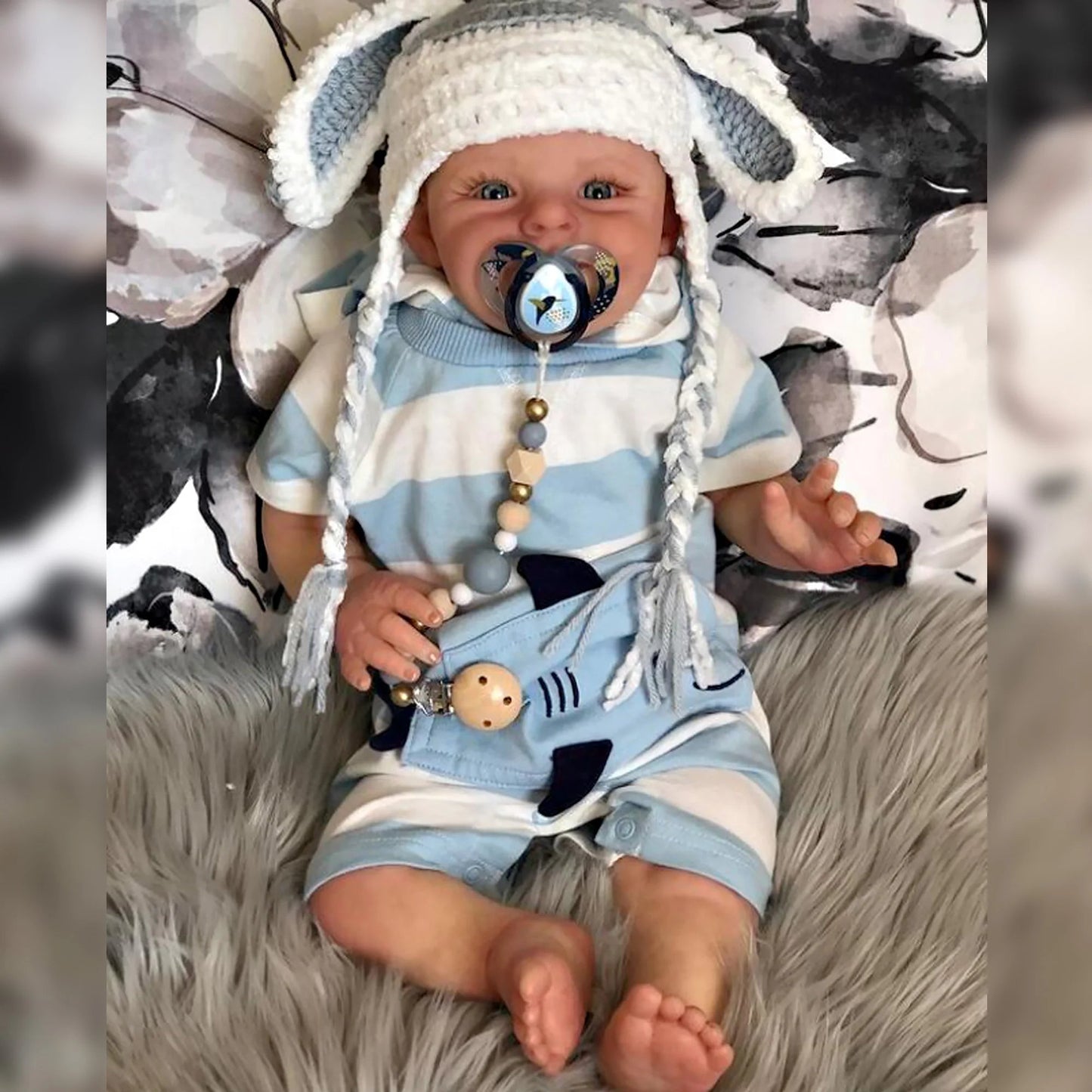 Shaya 20-22" Reborn Dolls 3D Painted Smile Boy Soft Vinyl Finished Bebe Reborn Doll Toys Muñecos Reborn lifelikesiliconereborns.com
