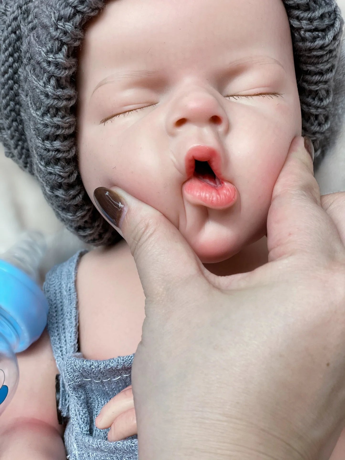 50cm Waterproof Solid Silicone Bebe Reborn Girl/Boy With 3D Painted Skin Can Pee/Drink Milk Handmade Lifelike Reborn Baby Doll lifelikesiliconereborns.com