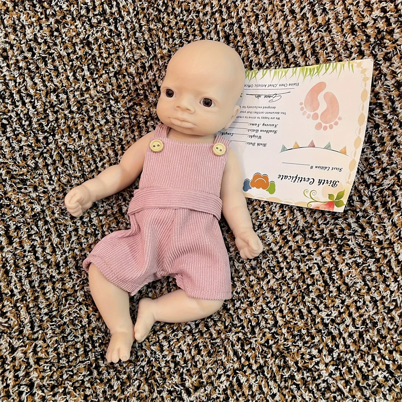 10Inch Washable Open Eyes Lanny Full Body Silicone Bebe Reborn Girl Doll With Rooted Hair Lifelike Realistic Newborn Doll lifelikesiliconereborns.com