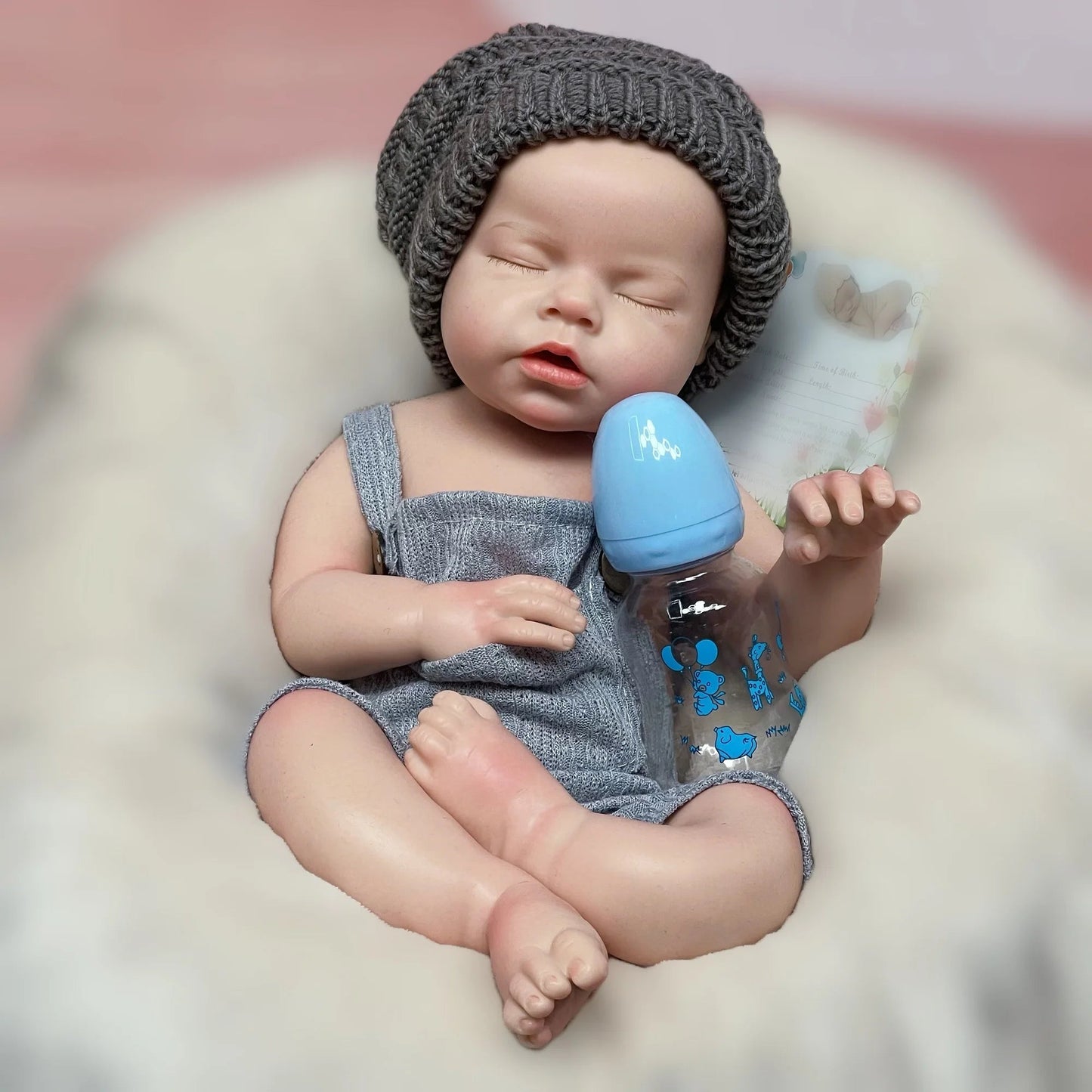 50cm Waterproof Solid Silicone Bebe Reborn Girl/Boy With 3D Painted Skin Can Pee/Drink Milk Handmade Lifelike Reborn Baby Doll lifelikesiliconereborns.com