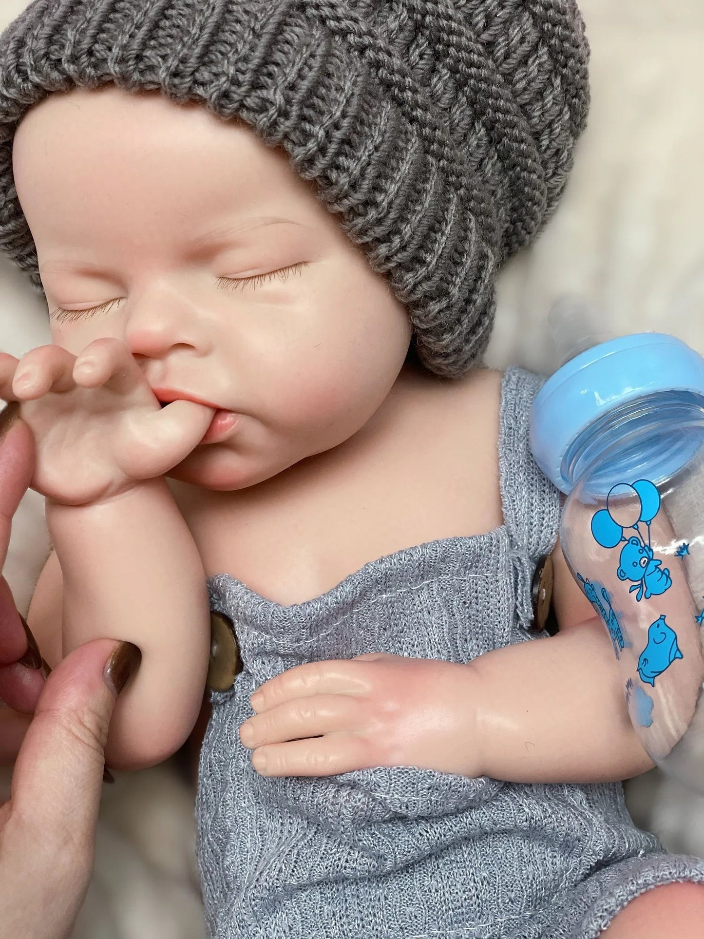 50cm Waterproof Solid Silicone Bebe Reborn Girl/Boy With 3D Painted Skin Can Pee/Drink Milk Handmade Lifelike Reborn Baby Doll lifelikesiliconereborns.com