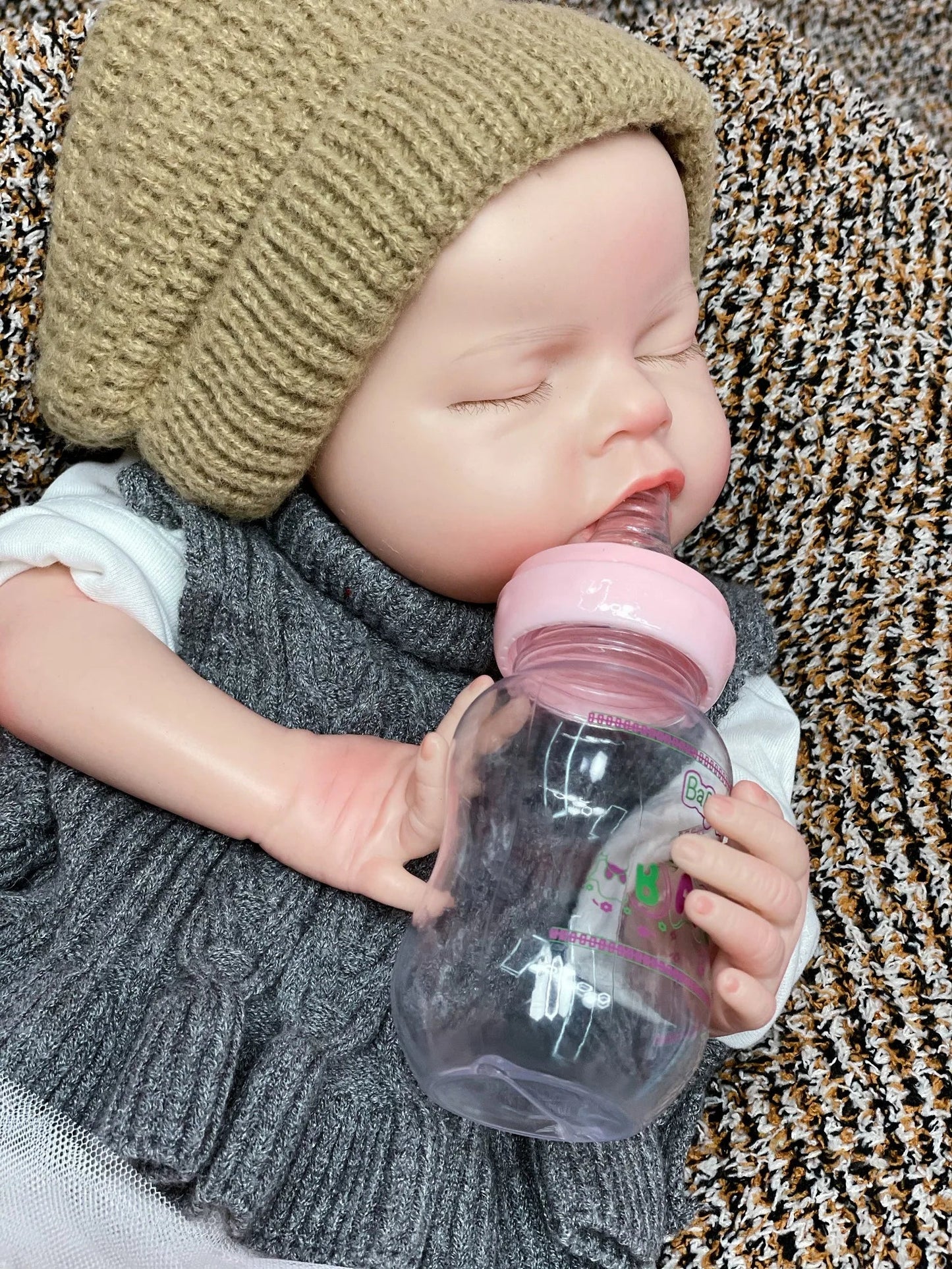 50cm Waterproof Solid Silicone Bebe Reborn Girl/Boy With 3D Painted Skin Can Pee/Drink Milk Handmade Lifelike Reborn Baby Doll lifelikesiliconereborns.com