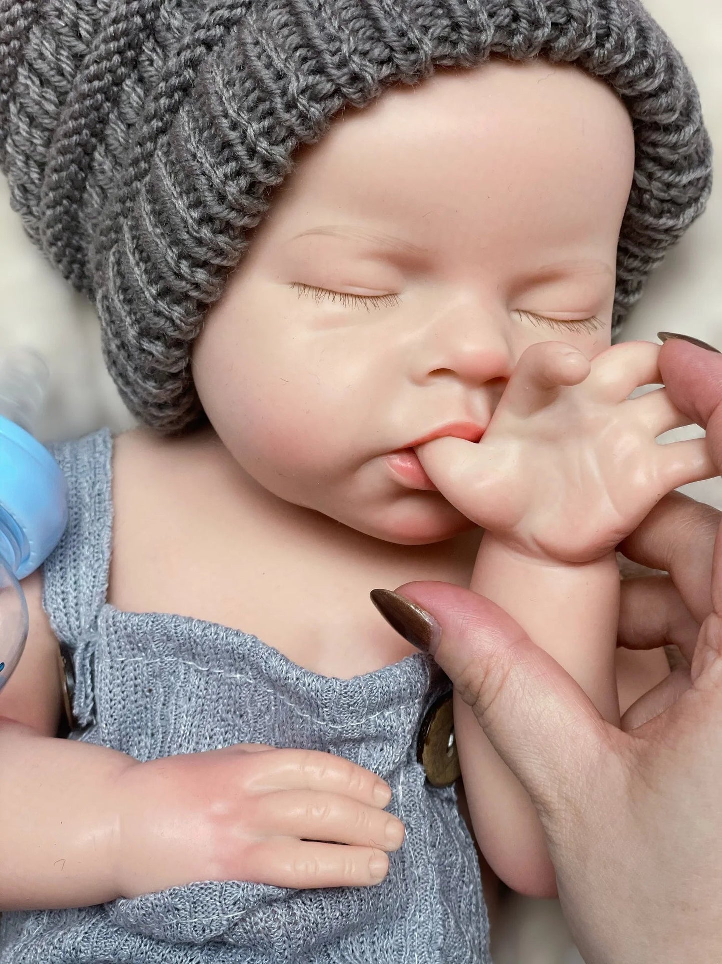 50cm Waterproof Solid Silicone Bebe Reborn Girl/Boy With 3D Painted Skin Can Pee/Drink Milk Handmade Lifelike Reborn Baby Doll lifelikesiliconereborns.com