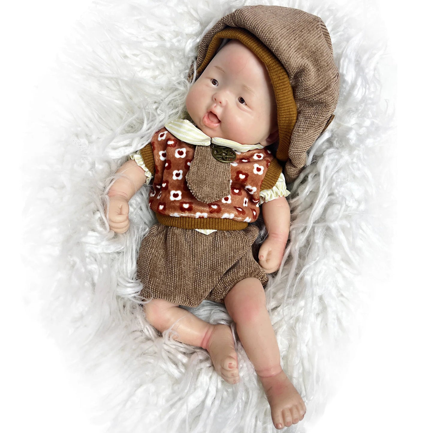 26cm Lifelike Silicone Bebe Reborn Boy Soft Newborn Doll bebes reborn de silicone real bebé reborn de silicona cuerpo entero lifelikesiliconereborns.com