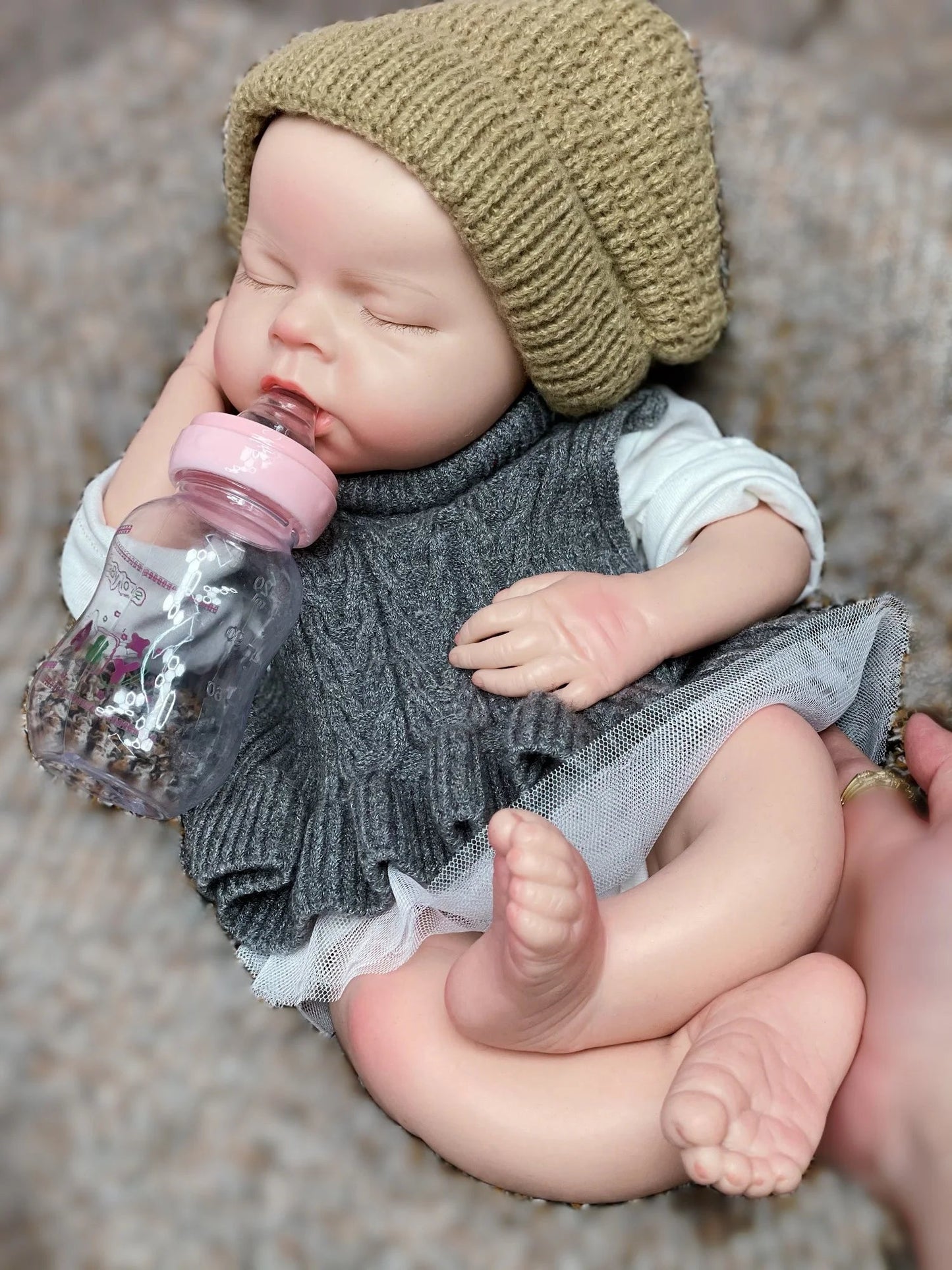 50cm Waterproof Solid Silicone Bebe Reborn Girl/Boy With 3D Painted Skin Can Pee/Drink Milk Handmade Lifelike Reborn Baby Doll lifelikesiliconereborns.com