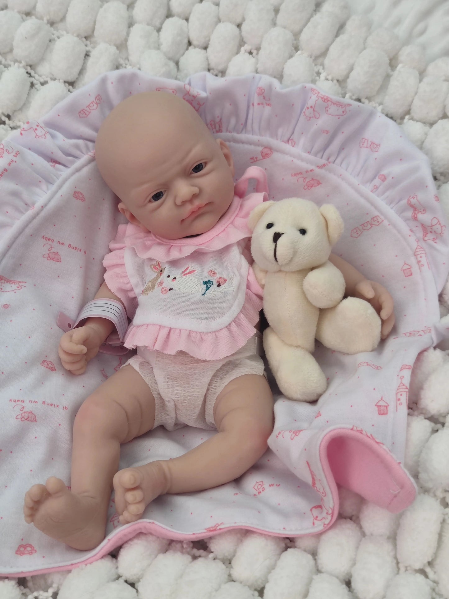 12" Micro Preemie Cute Full Body Soft Silicone Baby Doll Boy Lifelike Reborn Doll Surprise Children Anti-Stress Cuerpo Entero lifelikesiliconereborns.com