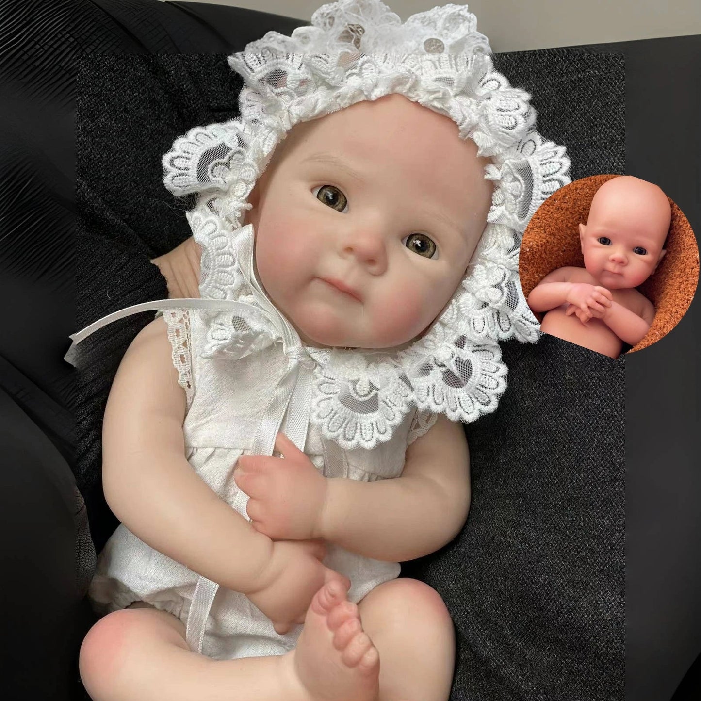 33cm Open Eyes Bettie Solid Silicone Bebe Reborn Girl Paint/Unpaint Soft Toching Feeling Newborn Baby Lifelike reales para niñas lifelikesiliconereborns.com