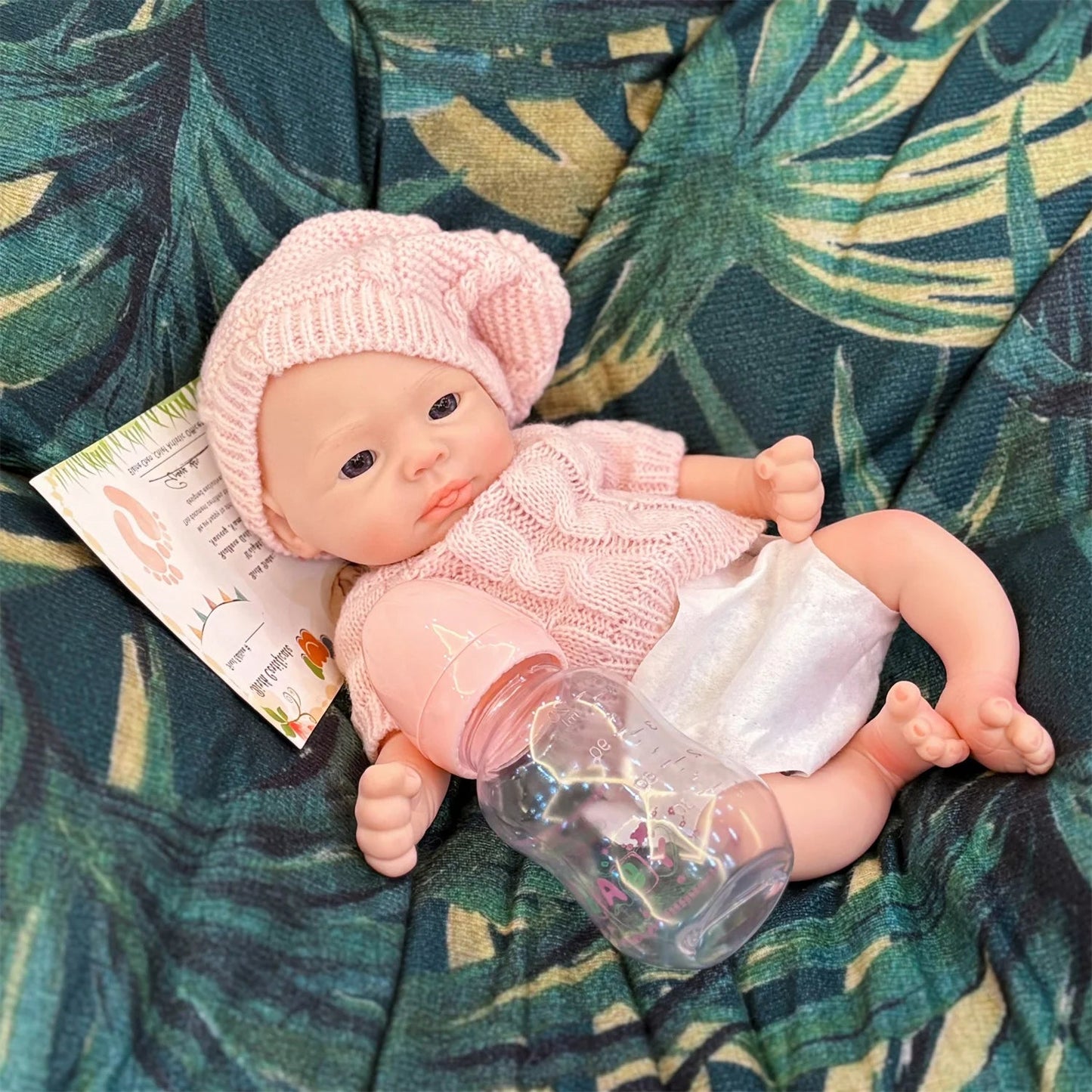 13Inch Painted Reborn Baby Dolls Cute Girl Whole Body Soft Solid Silicone Painted Reborn Baby Doll Toys Corpo De Silicone lifelikesiliconereborns.com