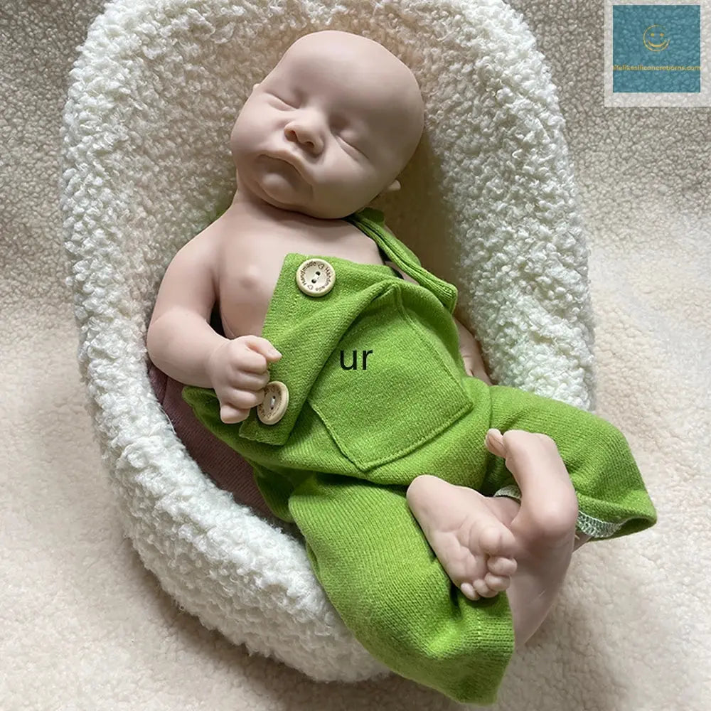 Silicone Newborn 2.6Kg Realistic Soft 18 Inch 44Cm Full Body Solid Silicone Sleepy Closed Eyes Reborn Baby Boy Dolls for Toys lifelikesiliconereborns.com