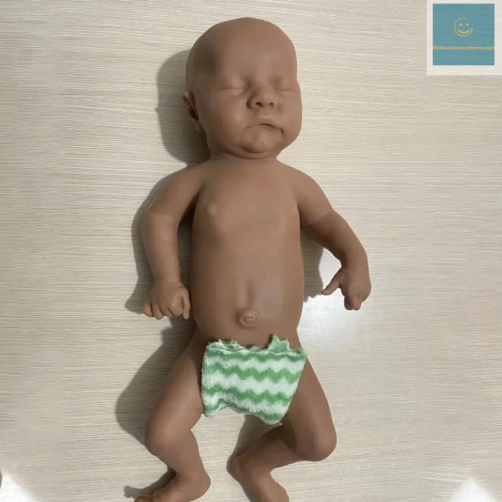 Silicone Newborn 2.6Kg Realistic Soft 18 Inch 44Cm Full Body Solid Silicone Sleepy Closed Eyes Reborn Baby Boy Dolls for Toys lifelikesiliconereborns.com