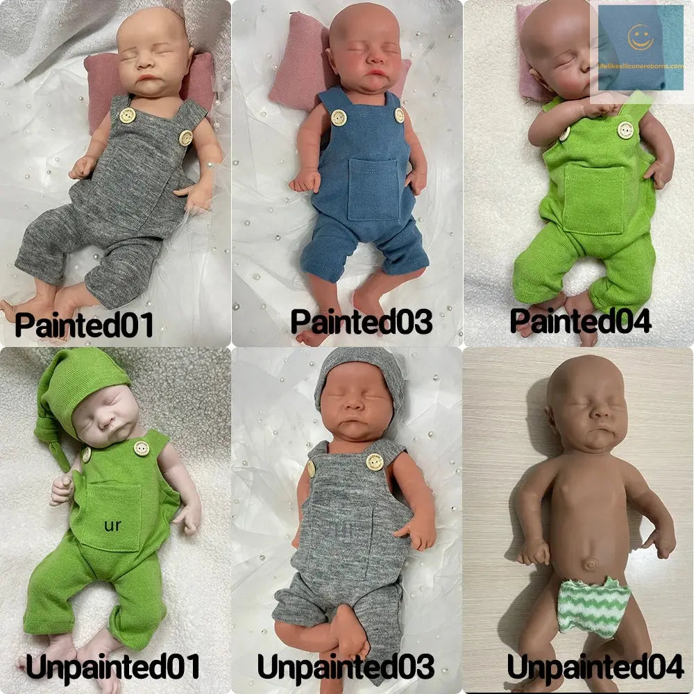 Silicone Newborn 2.6Kg Realistic Soft 18 Inch 44Cm Full Body Solid Silicone Sleepy Closed Eyes Reborn Baby Boy Dolls for Toys lifelikesiliconereborns.com