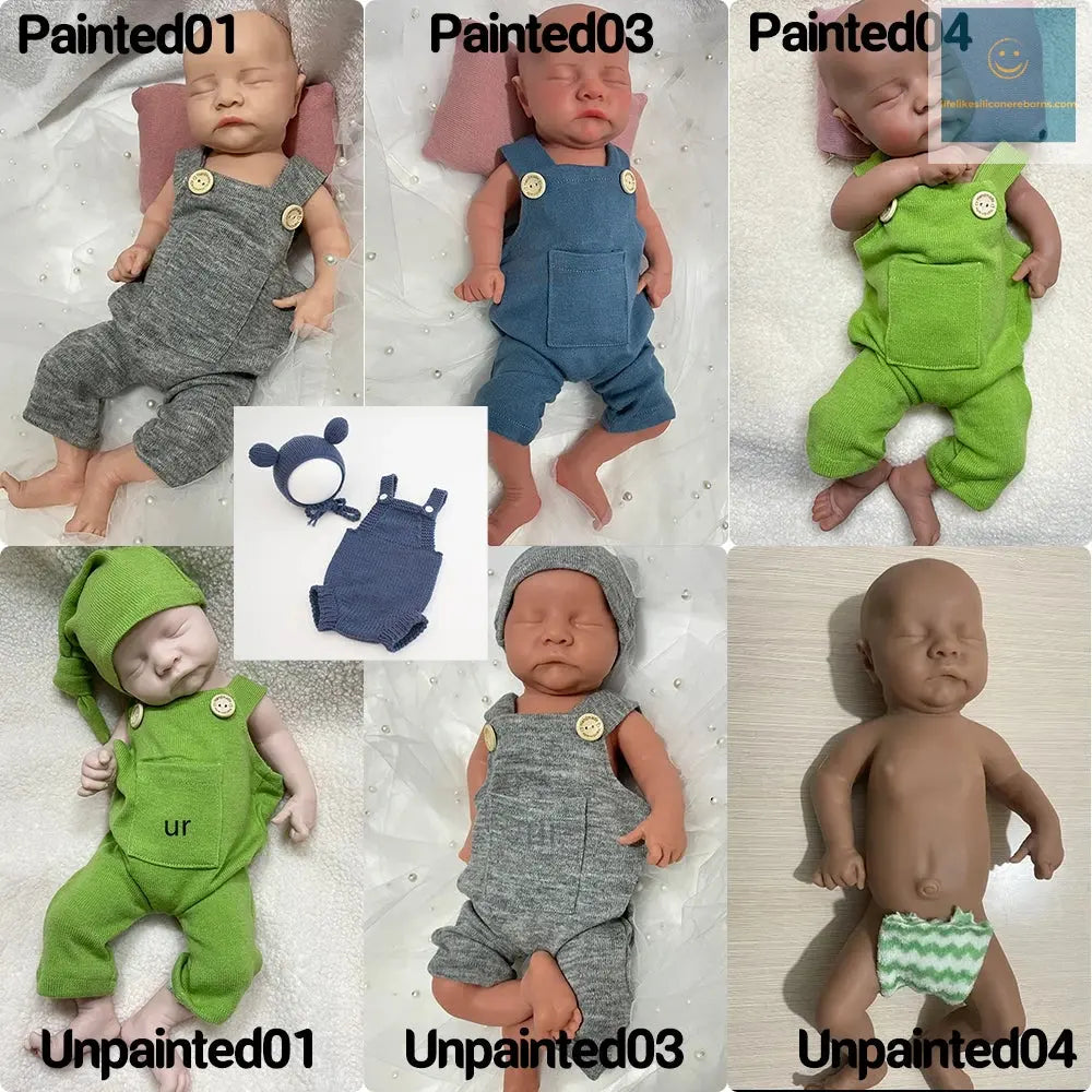 Silicone Newborn 2.6Kg Realistic Soft 18 Inch 44Cm Full Body Solid Silicone Sleepy Closed Eyes Reborn Baby Boy Dolls for Toys lifelikesiliconereborns.com