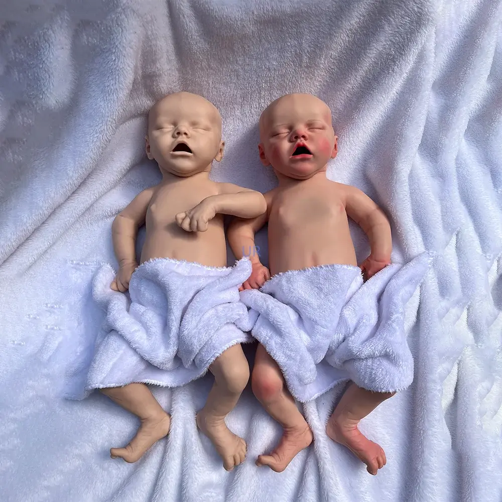 Sleeping Open Mouth Girl Artist Painted Collector Diy Toy Like Real Baby 18 Inch Long Full Body 100% Silicone Reborn Baby Doll lifelikesiliconereborns.com
