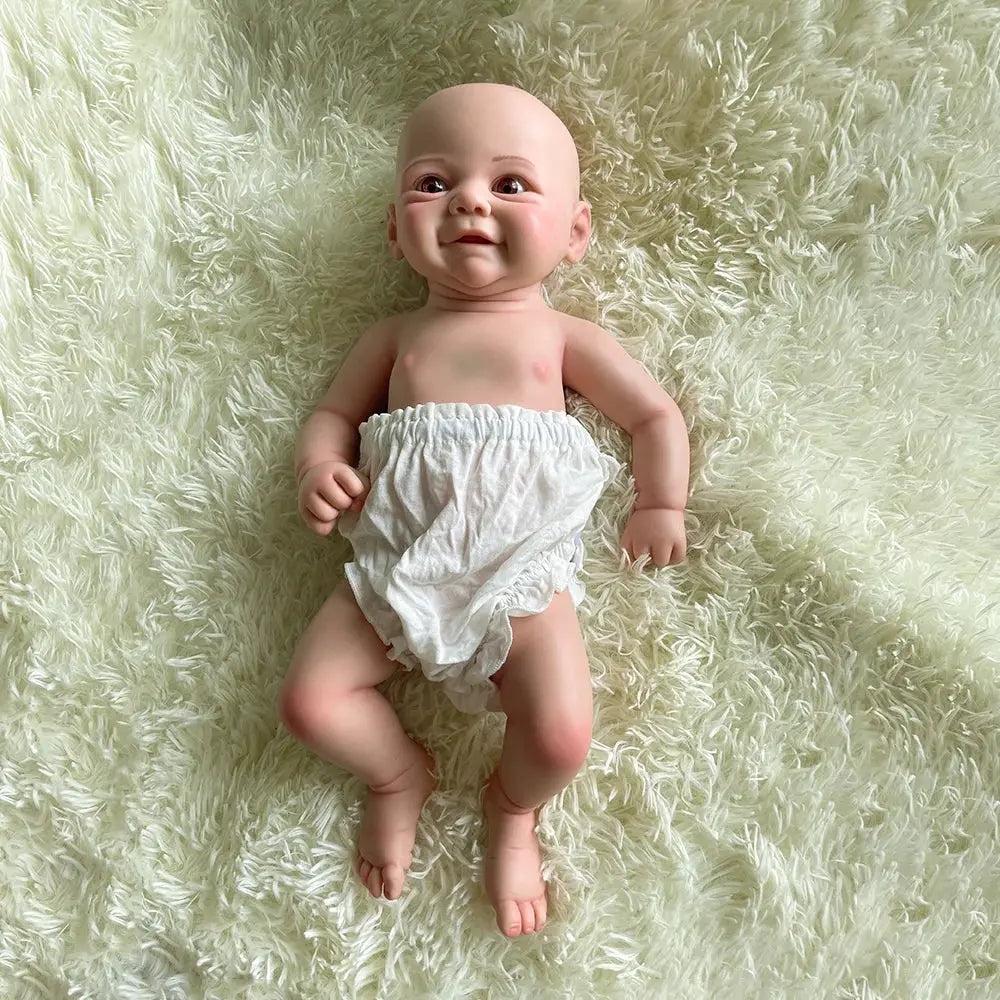 Soft 18 Inch Reborn doll Full Body Platinum silicone soft Girl Handmade Baby Real Lifelike doll for christmas gift birthday toy lifelikesiliconereborns.com