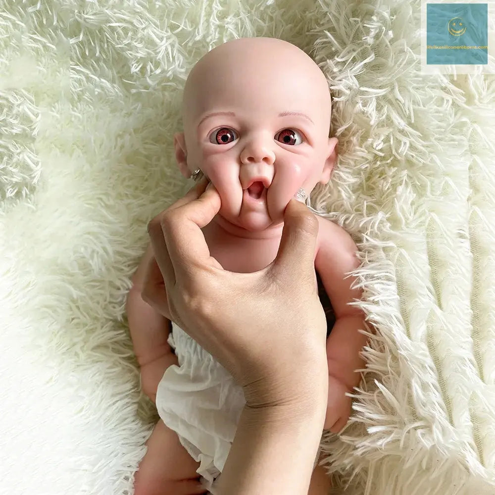 Soft 18 Inch Reborn doll Full Body Platinum silicone soft Girl Handmade Baby Real Lifelike doll for christmas gift birthday toy lifelikesiliconereborns.com