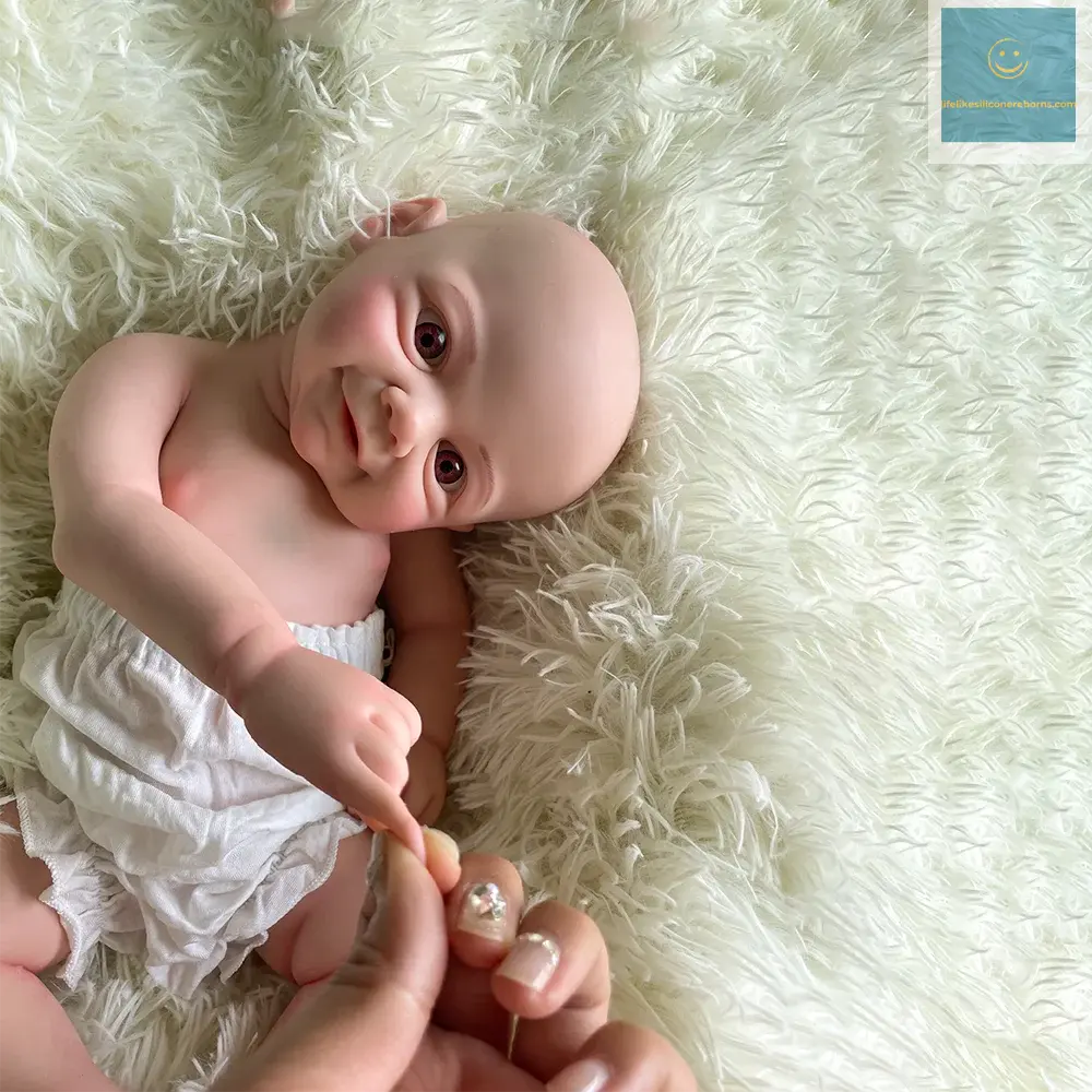 Soft 18 Inch Reborn doll Full Body Platinum silicone soft Girl Handmade Baby Real Lifelike doll for christmas gift birthday toy lifelikesiliconereborns.com