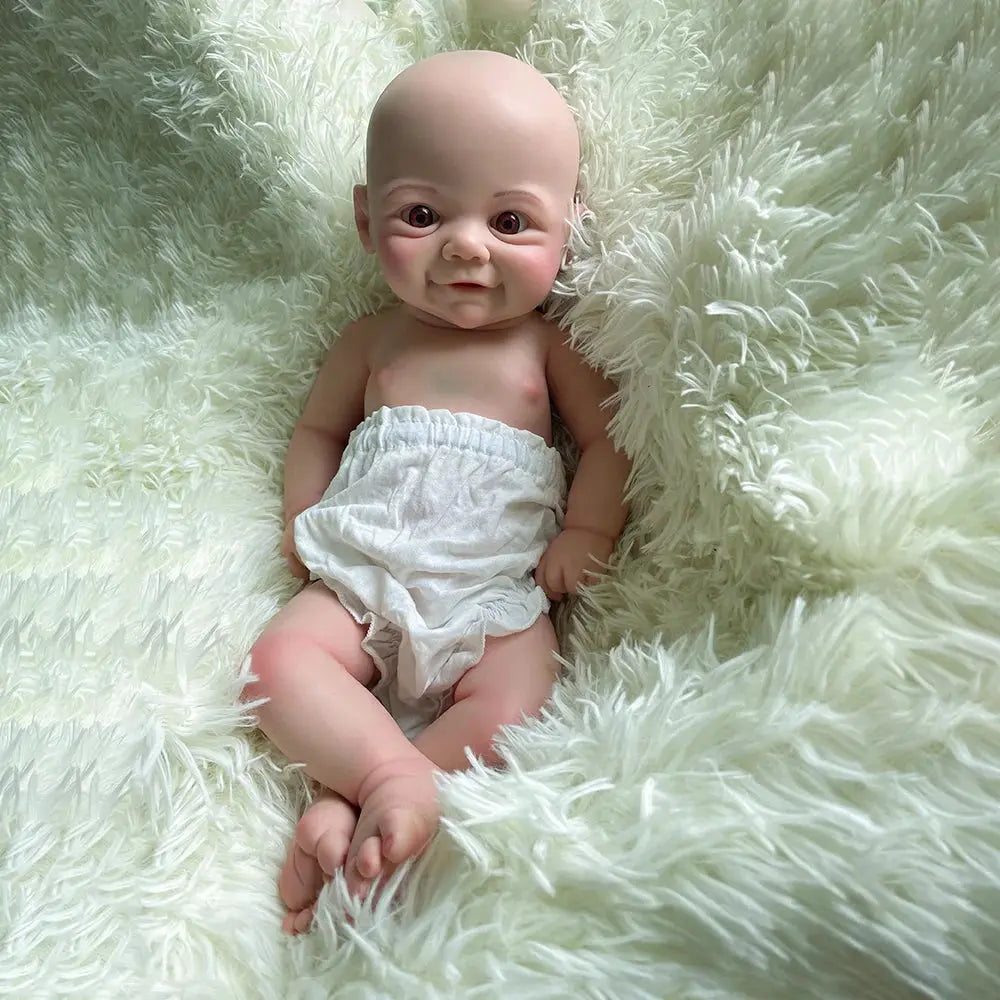 Soft 18 Inch Reborn doll Full Body Platinum silicone soft Girl Handmade Baby Real Lifelike doll for christmas gift birthday toy lifelikesiliconereborns.com