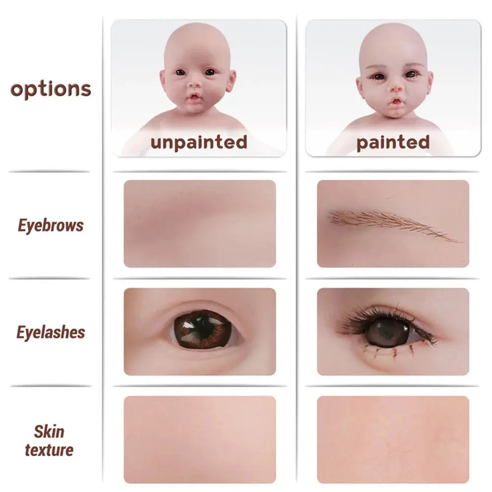 Soft Lifelike Silicone Reborn Baby Girl 45cm Designed Realistic Skin Tones Details For Parents Practicing Nurturing Kids Toy lifelikesiliconereborns.com
