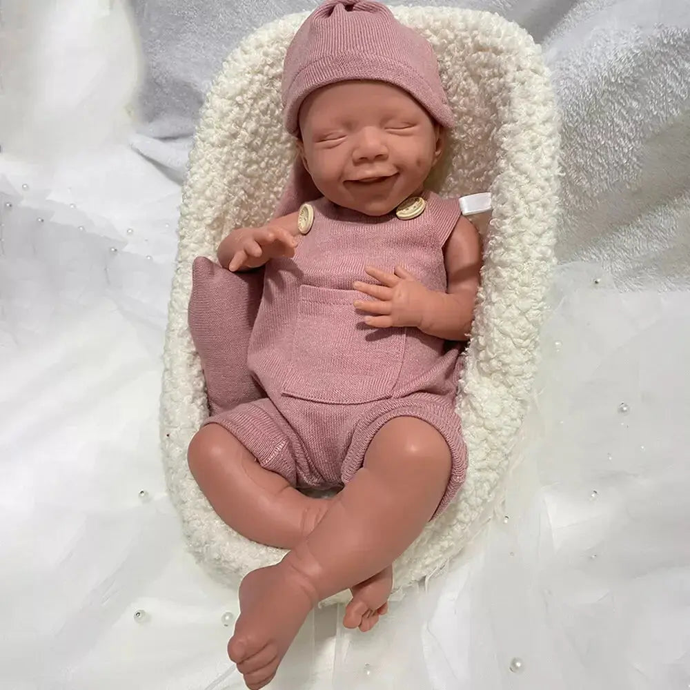 Soft Lifelike Silicone Reborn Baby Girl 45cm Designed Realistic Skin Tones Details For Parents Practicing Nurturing Kids Toy lifelikesiliconereborns.com
