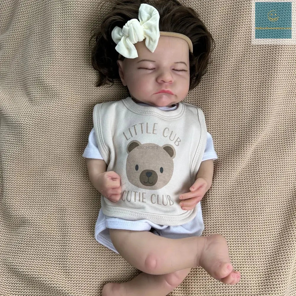 Soft Lifelike Silicone Reborn Baby Girl 50cm Realistic Skin Tones Hand-Painted Details Doll As Cherished Memorial Keepsakes lifelikesiliconereborns.com