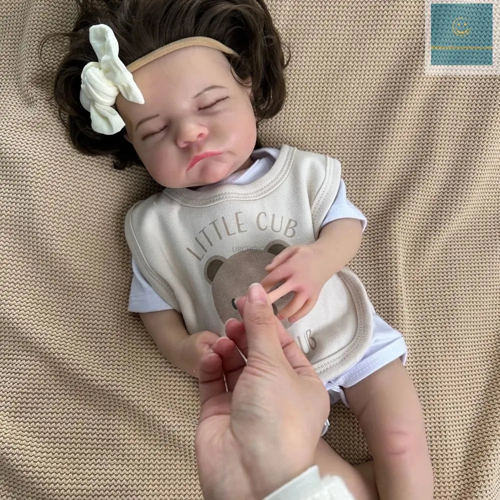 Soft Lifelike Silicone Reborn Baby Girl 50cm Realistic Skin Tones Hand-Painted Details Doll As Cherished Memorial Keepsakes lifelikesiliconereborns.com