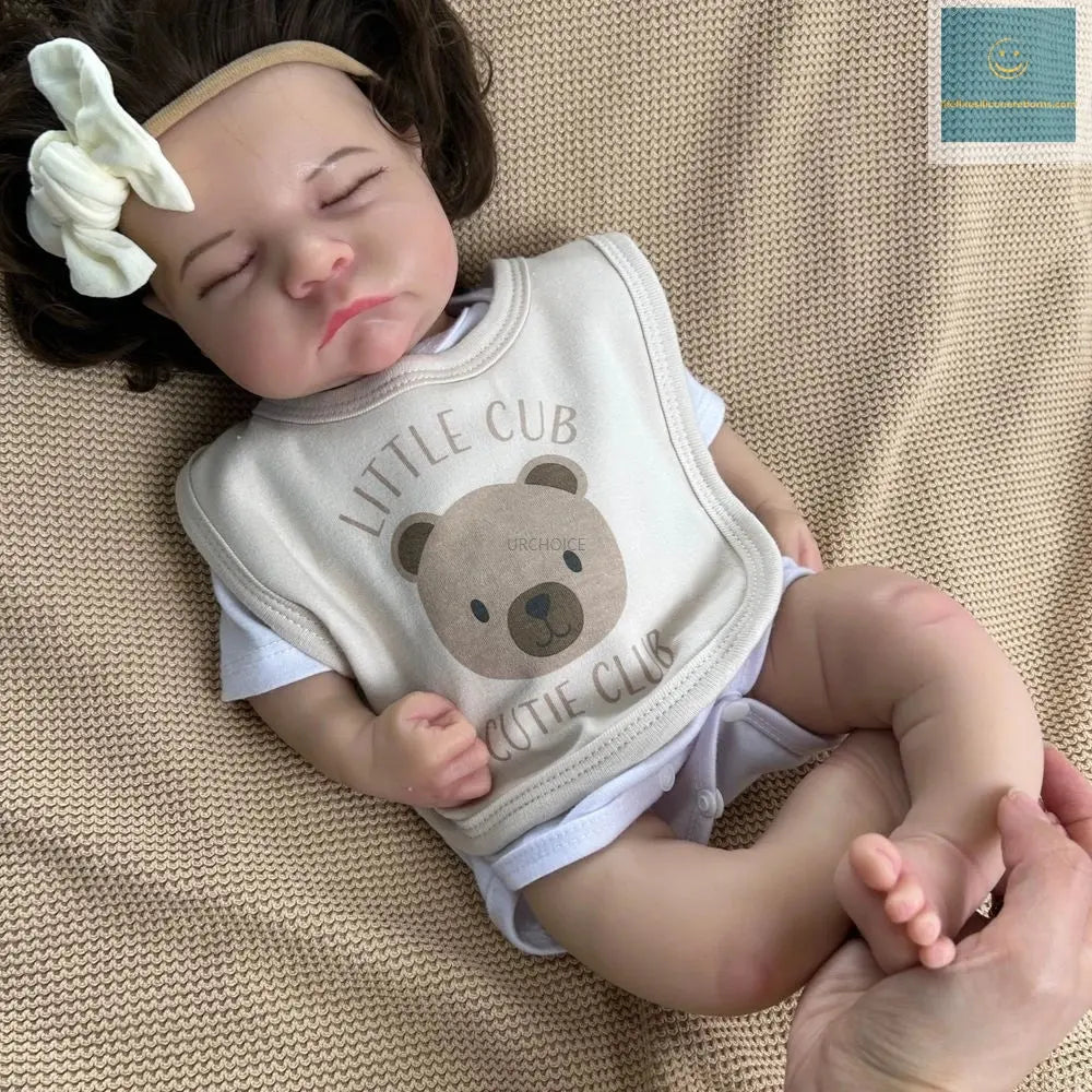 Soft Lifelike Silicone Reborn Baby Girl 50cm Realistic Skin Tones Hand-Painted Details Doll As Cherished Memorial Keepsakes lifelikesiliconereborns.com