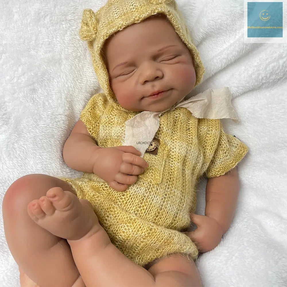 Ultra-Realistic Silicone Reborn Dolls African Baby Girl/Boy 47cm Flexible Body Lifelike Expressions for Kids Toy Christmas Gift lifelikesiliconereborns.com