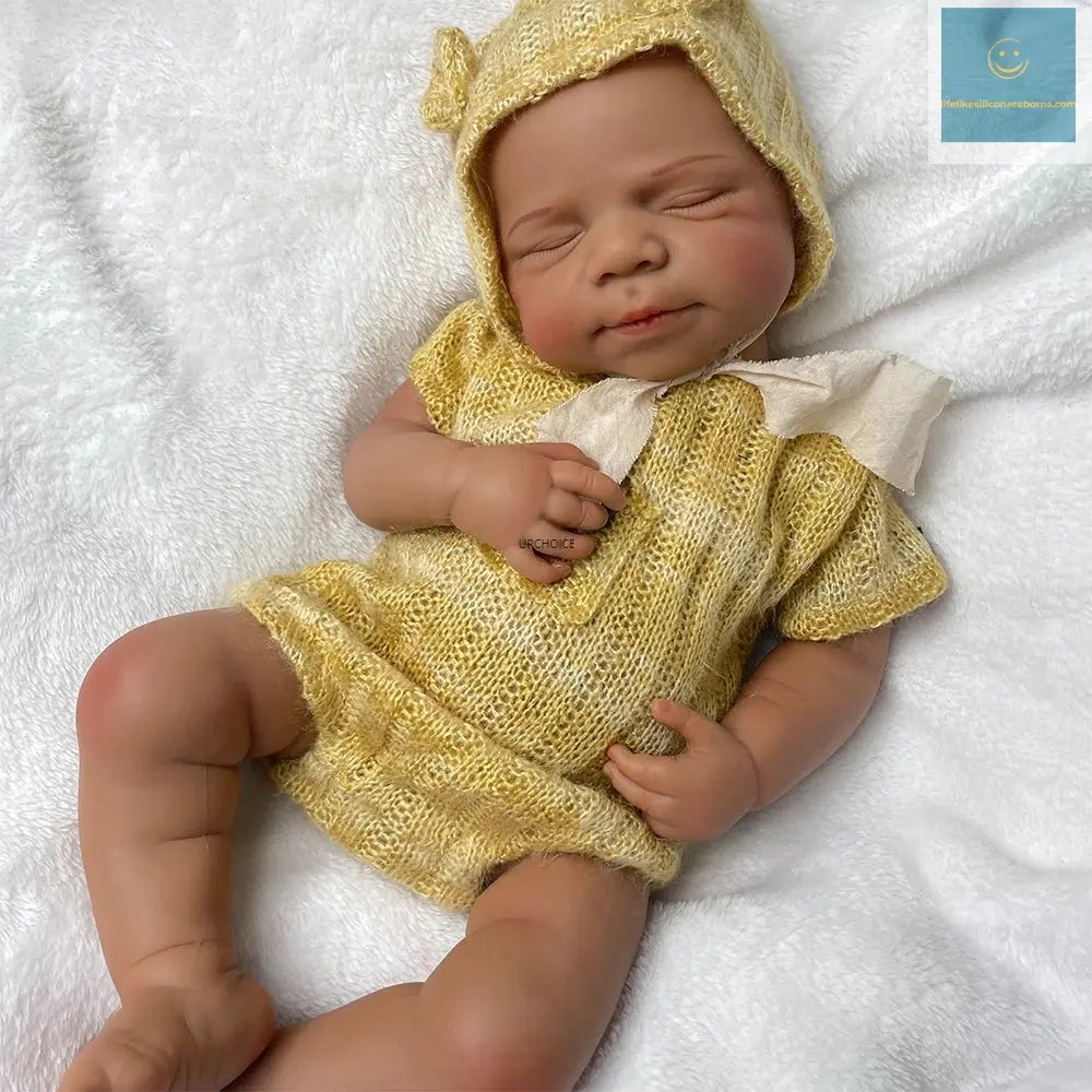 Ultra-Realistic Silicone Reborn Dolls African Baby Girl/Boy 47cm Flexible Body Lifelike Expressions for Kids Toy Christmas Gift lifelikesiliconereborns.com